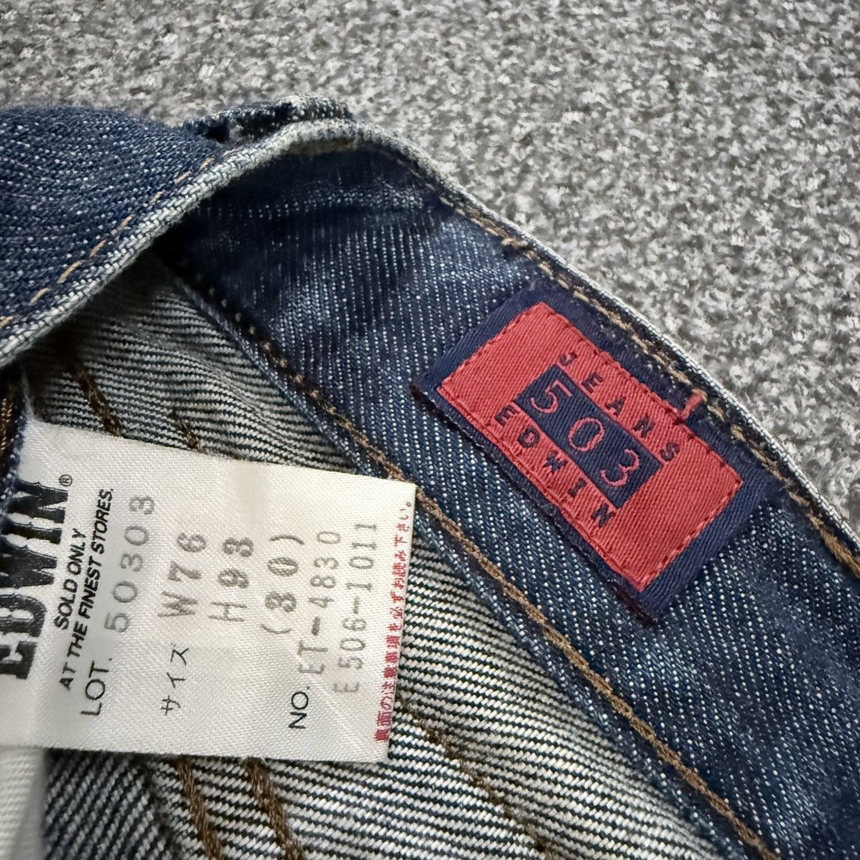 Edwin 🇯🇵 Vintage 90s Edwin 503 Japanese Whisker Denim W30 Size US 30 / EU 46 - 13 Thumbnail