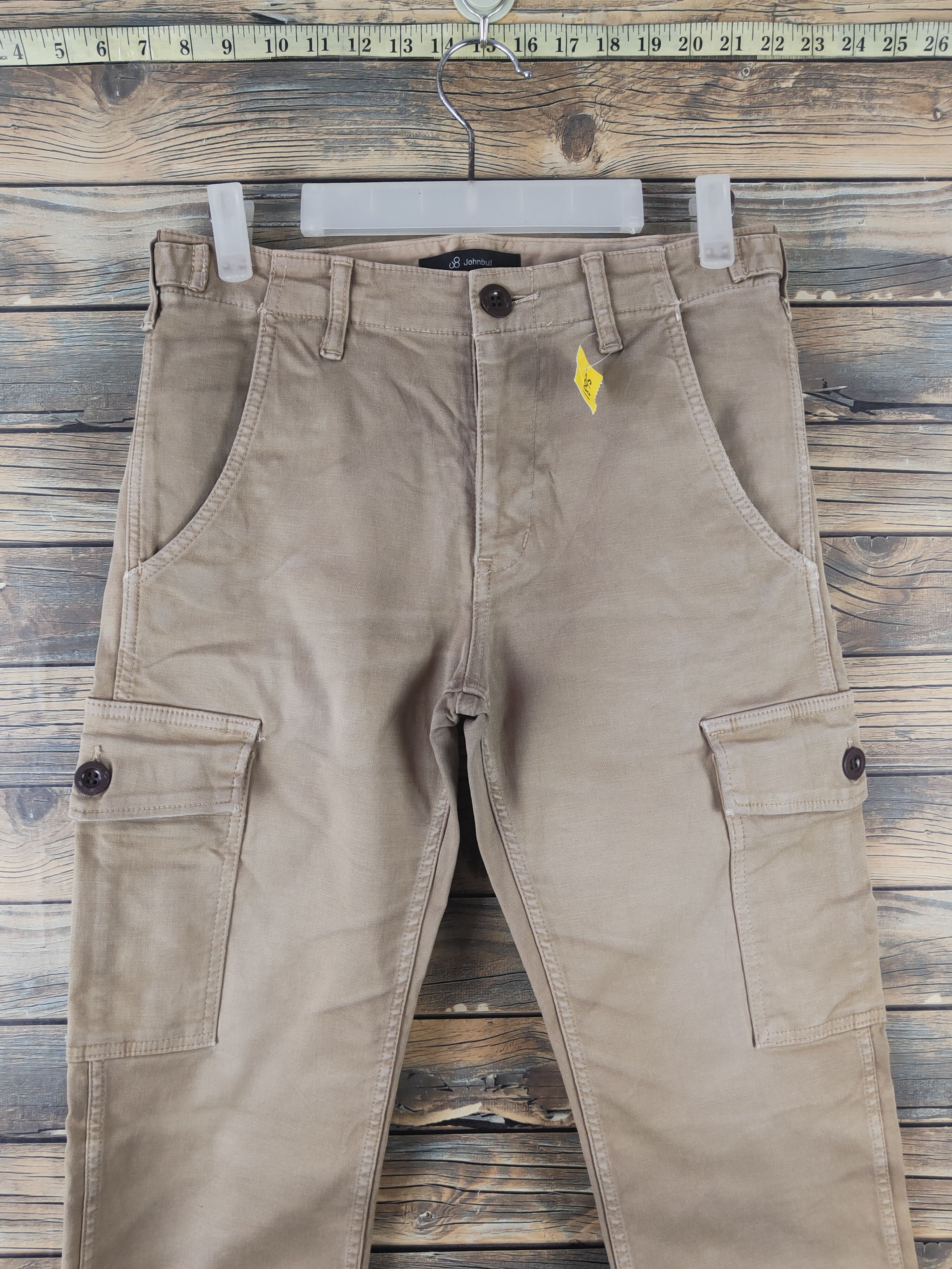 Johnbull DL Johnbull Beige Multipocket Cargo Pants #1895 Size US 28 / EU 44 - 2 Thumbnail