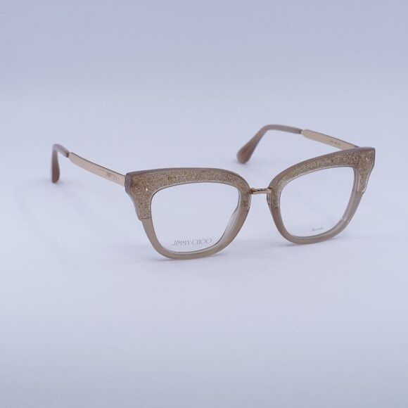 Jimmy Choo Jimmy Choo JC237 0FWM 00 Eyeglasses Nude with Glitter/Gold Size ONE SIZE - 1 Thumbnail