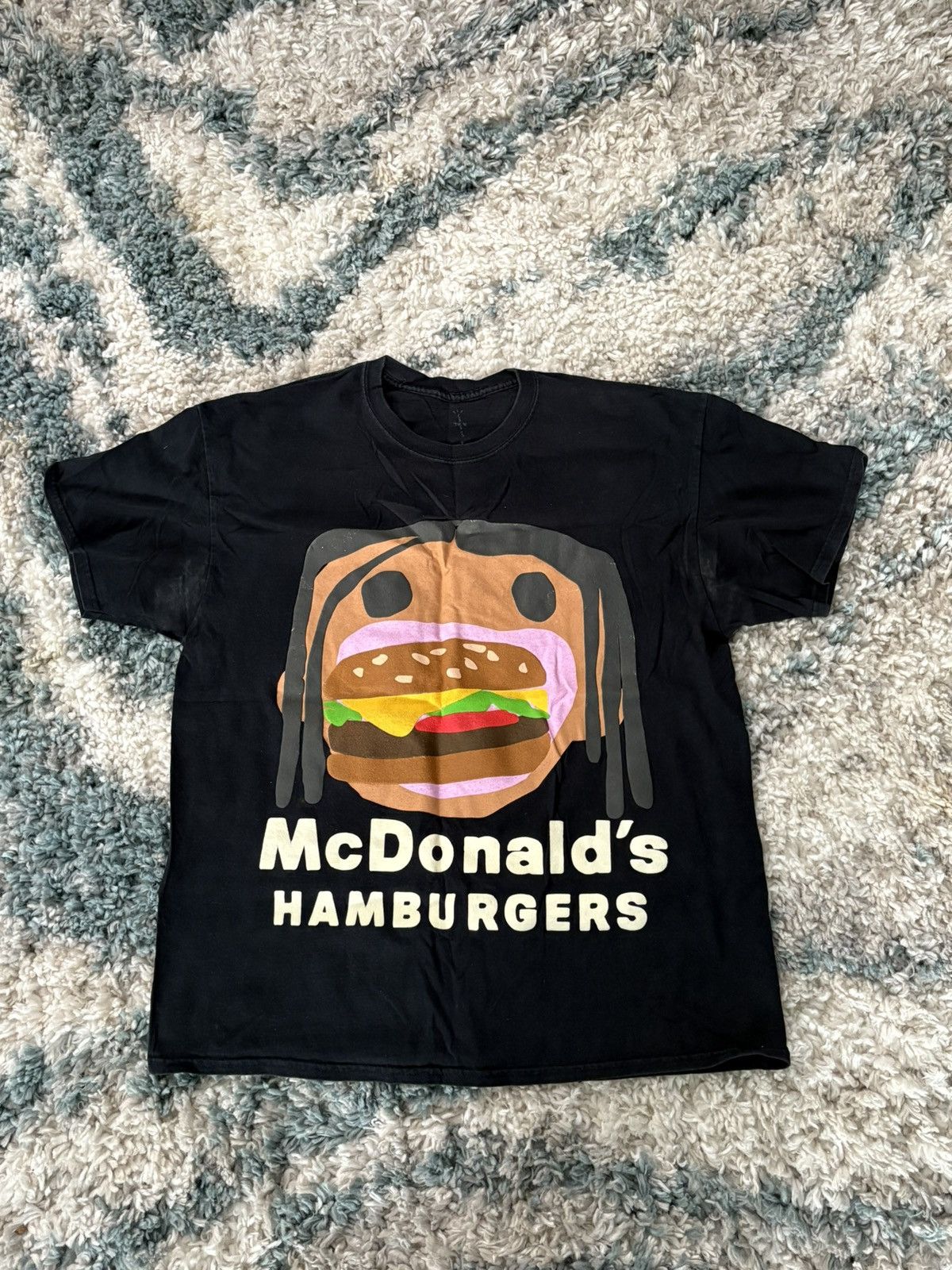 Cactus Plant Flea Market × Travis Scott Travis Scott x CPFM 4 CJ Burger Mouth T Shirt Size US L / EU 52-54 / 3 - 1 Thumbnail