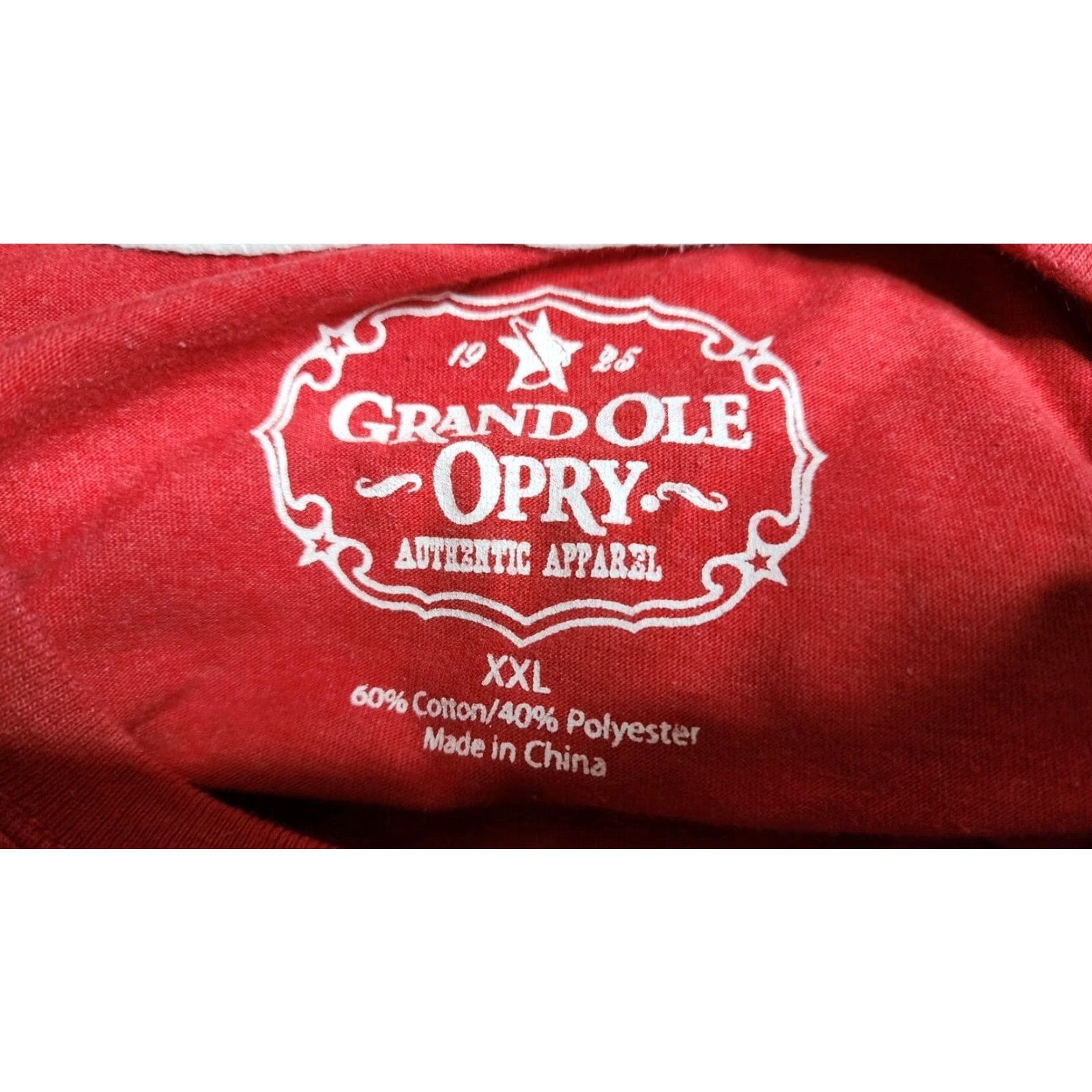 Vintage VINTAGE Grand Ole Opry Men's T-Shirt Short Sleeve Crew Neck Cotton Red Music Legends Nashville 2XL Size US XXL / EU 58 / 5 - 4 Thumbnail