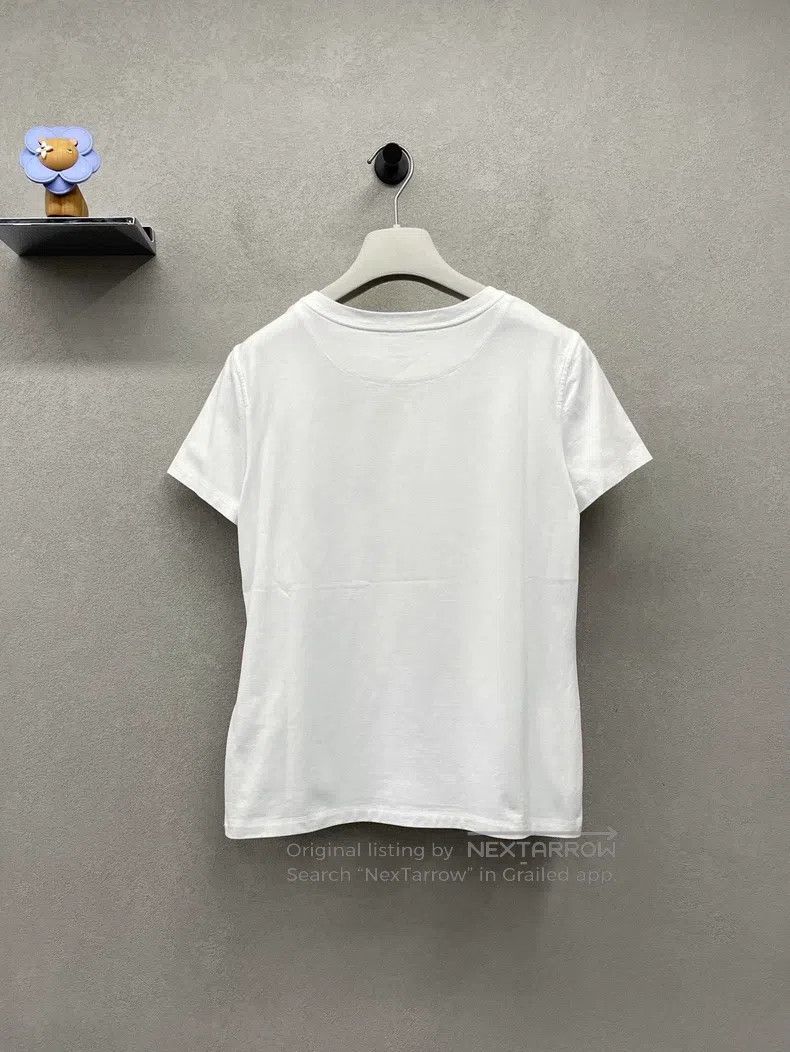 Hermes Hermes Short Sleeve, White Size XS / US 0-2 / IT 36-38 - 2 Thumbnail