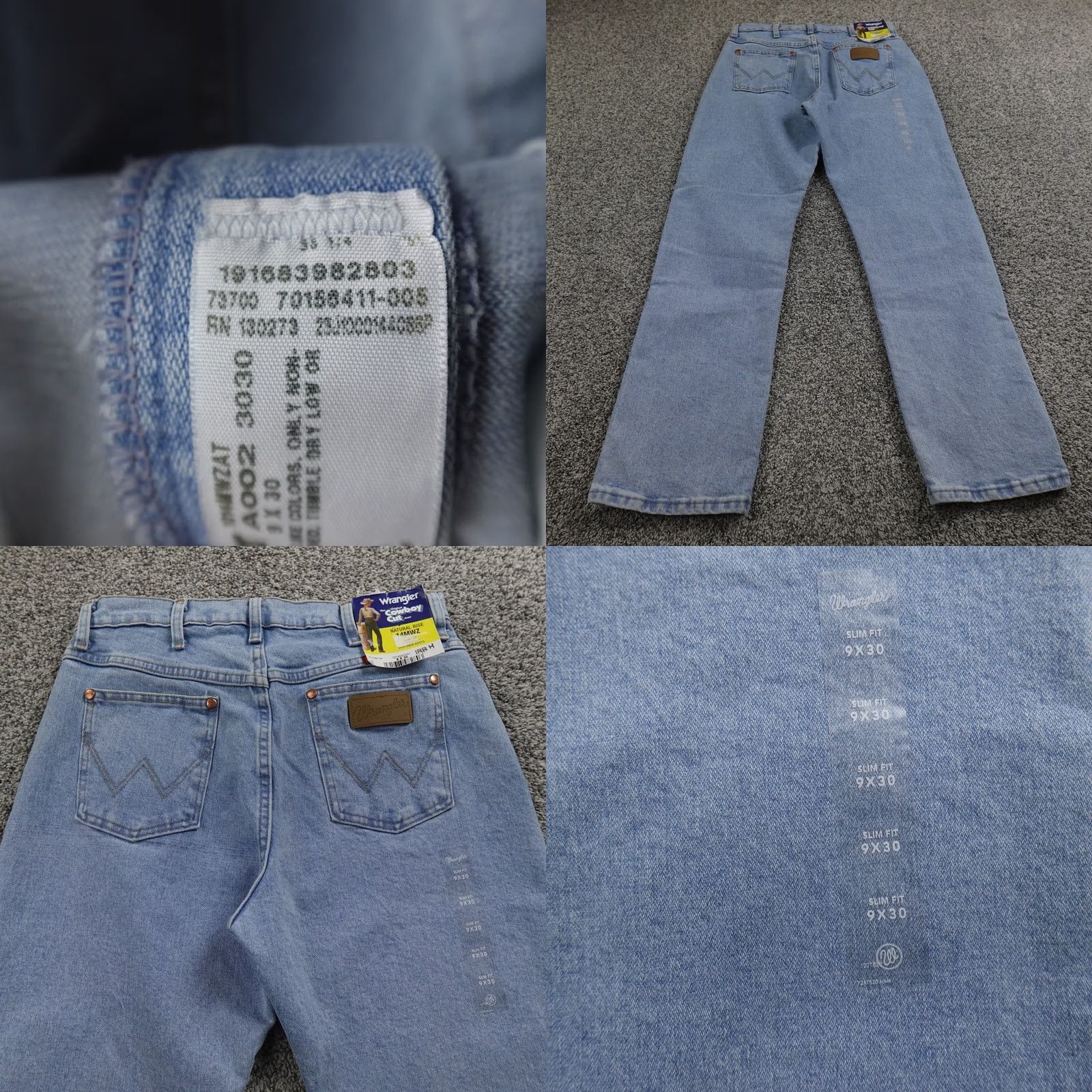 Wrangler Wrangler Jeans Womens 9 Light Blue Denim Pants Western Cowboy Cut 14MWZ Mom High Rise Slim Fit Jeans Size 30" / US 8 / IT 44 - 8 Thumbnail