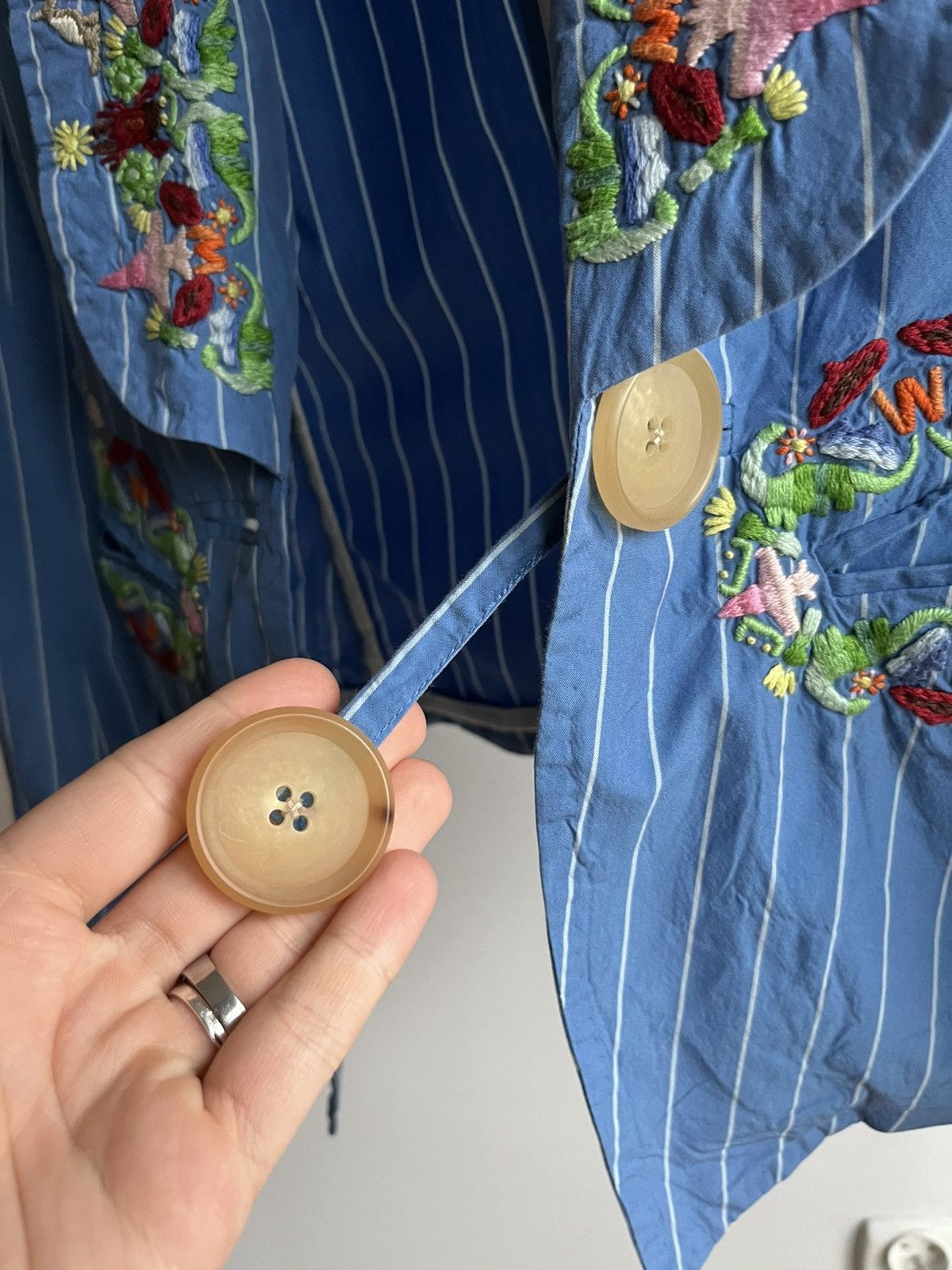 Walter Van Beirendonck Walter van Beirendonck SS06 runway embroidered folk blazer Size M / US 6-8 / IT 42-44 - 11 Thumbnail