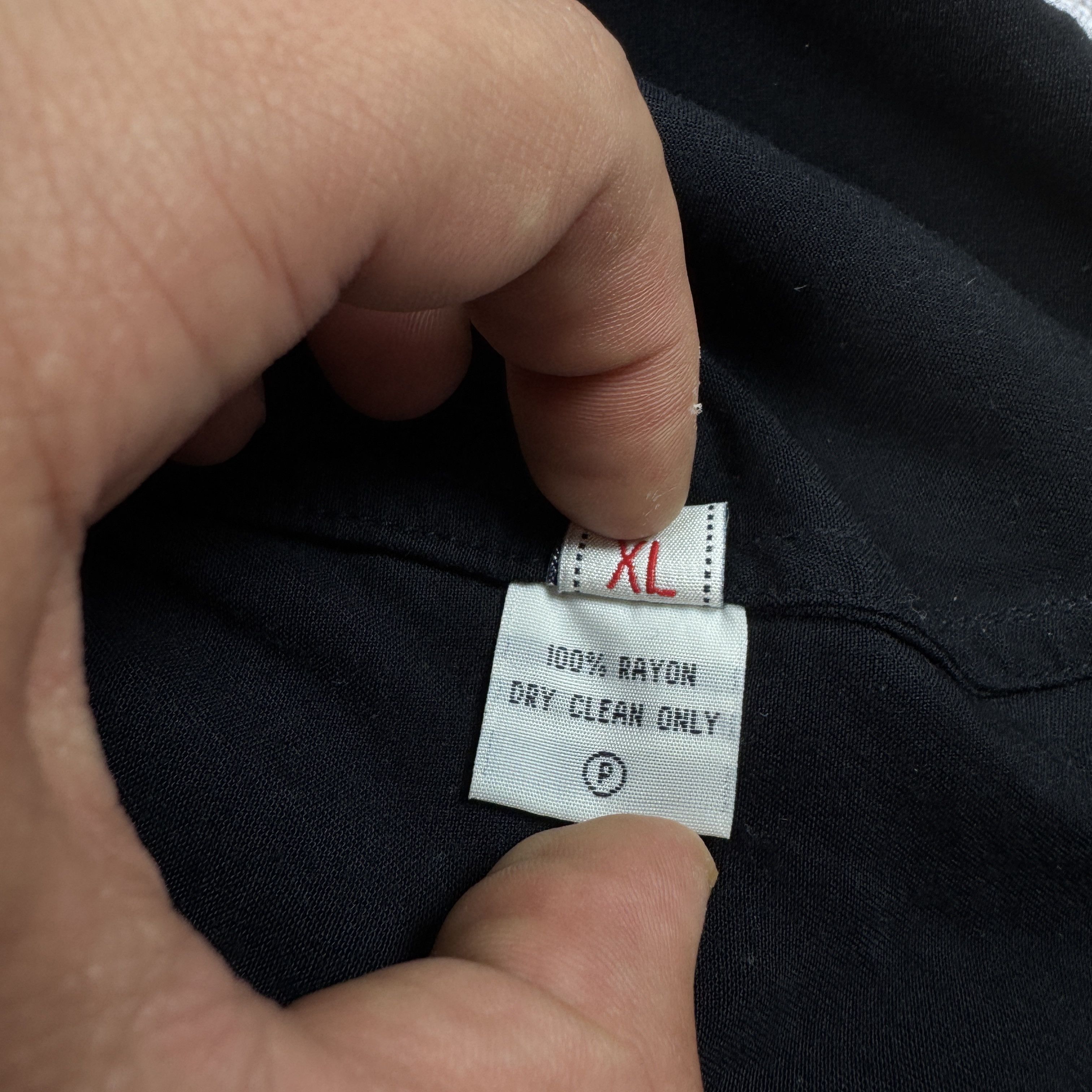 Evisu Evisu Japan Rayon Black Vintage Button Shortsleeve Shirt XL Size US L / EU 52-54 / 3 - 9 Thumbnail