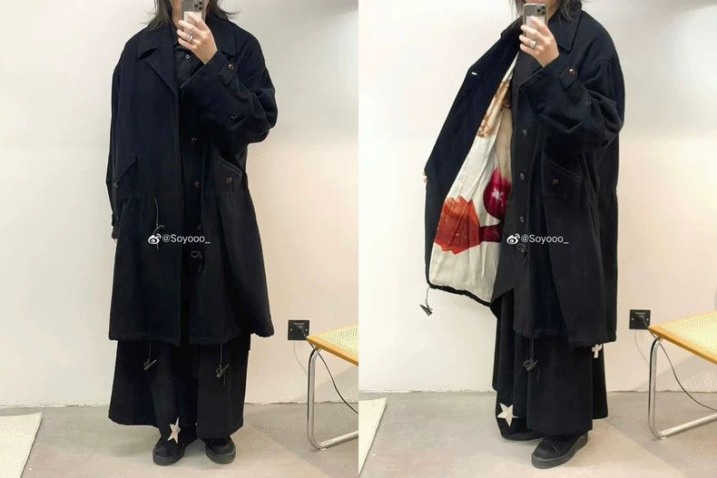 Yohji Yamamoto Yohji Yamamoto 96aw leather collar and horn button coat 250 Size US M / EU 48-50 / 2 - 8 Thumbnail