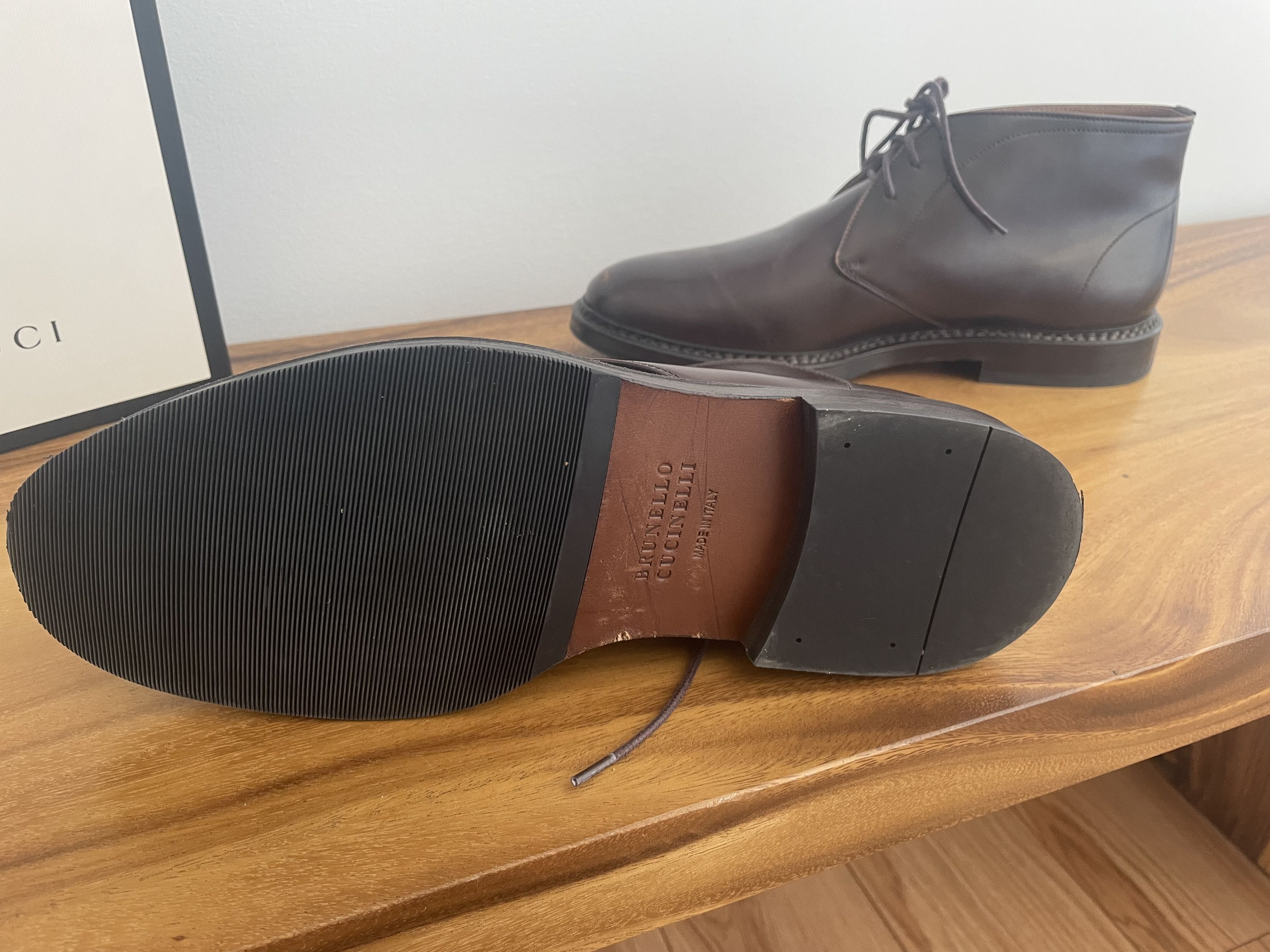 Brunello Cucinelli Brunello cucinelli Brown Leather shoes 8.5 Size US 8.5 / EU 41-42 - 3 Thumbnail