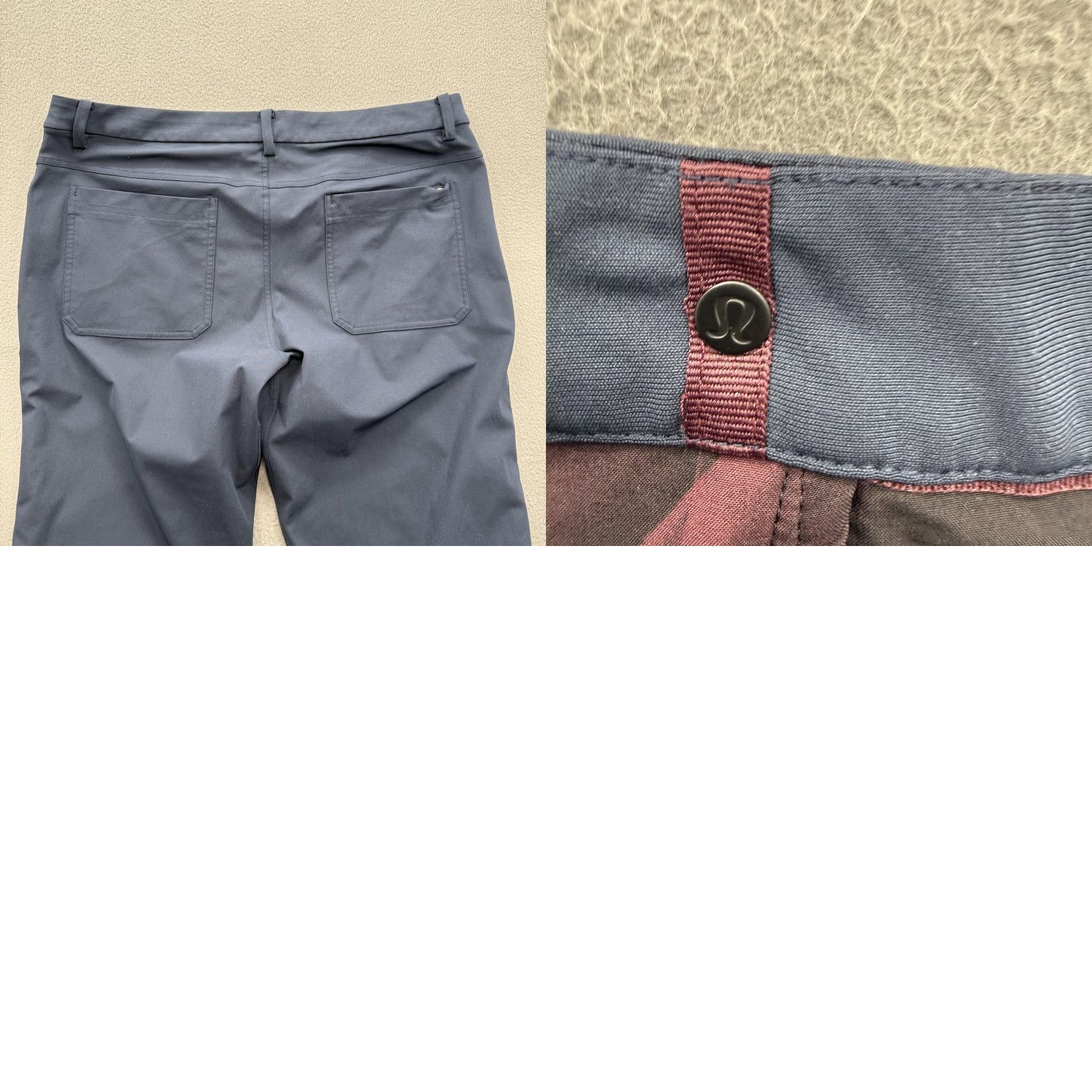 Lululemon Lululemon Pants Mens 36 Blue Chino Straight Leg Stretch 5 Pocket Casual Flat Front Zip Fly 37/29 Size US 36 / EU 52 - 8 Thumbnail