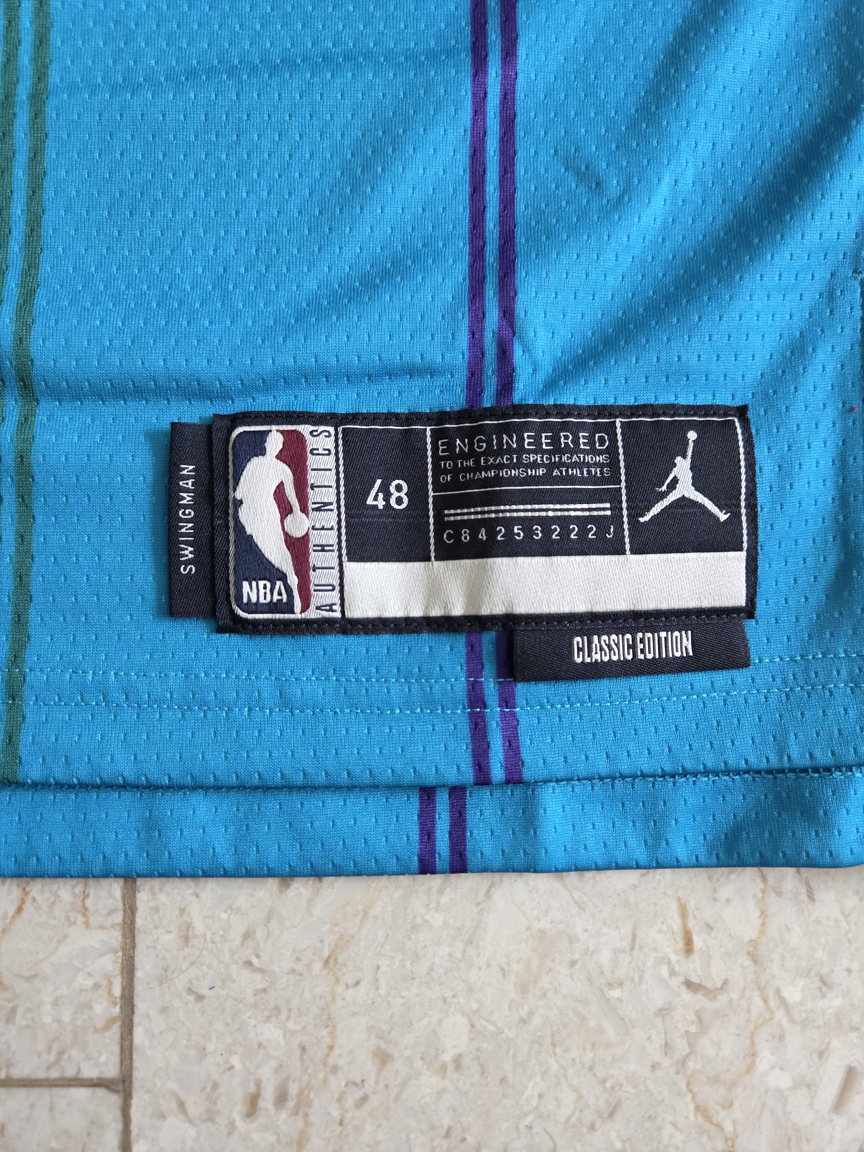 NBA Authentic Jordan Men's Hornets 2024 Classic Swingman Jersey Size US L / EU 52-54 / 3 - 4 Thumbnail