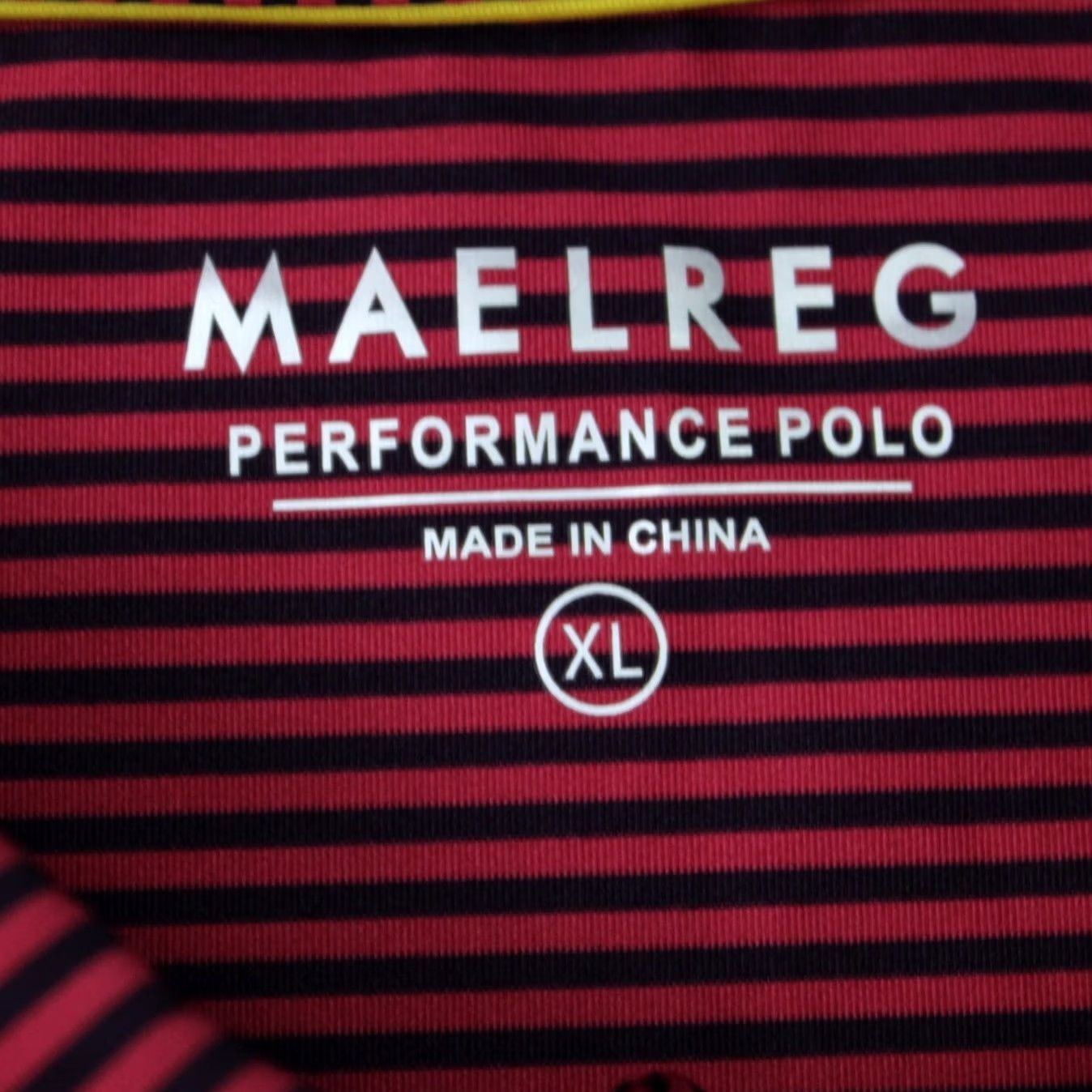 Vintage Maelreg Polo Shirt Mens XL Pink/Black Striped Polyester Spandex Short Sleeve Golf Dress? Size US XL / EU 56 / 4 - 7 Thumbnail