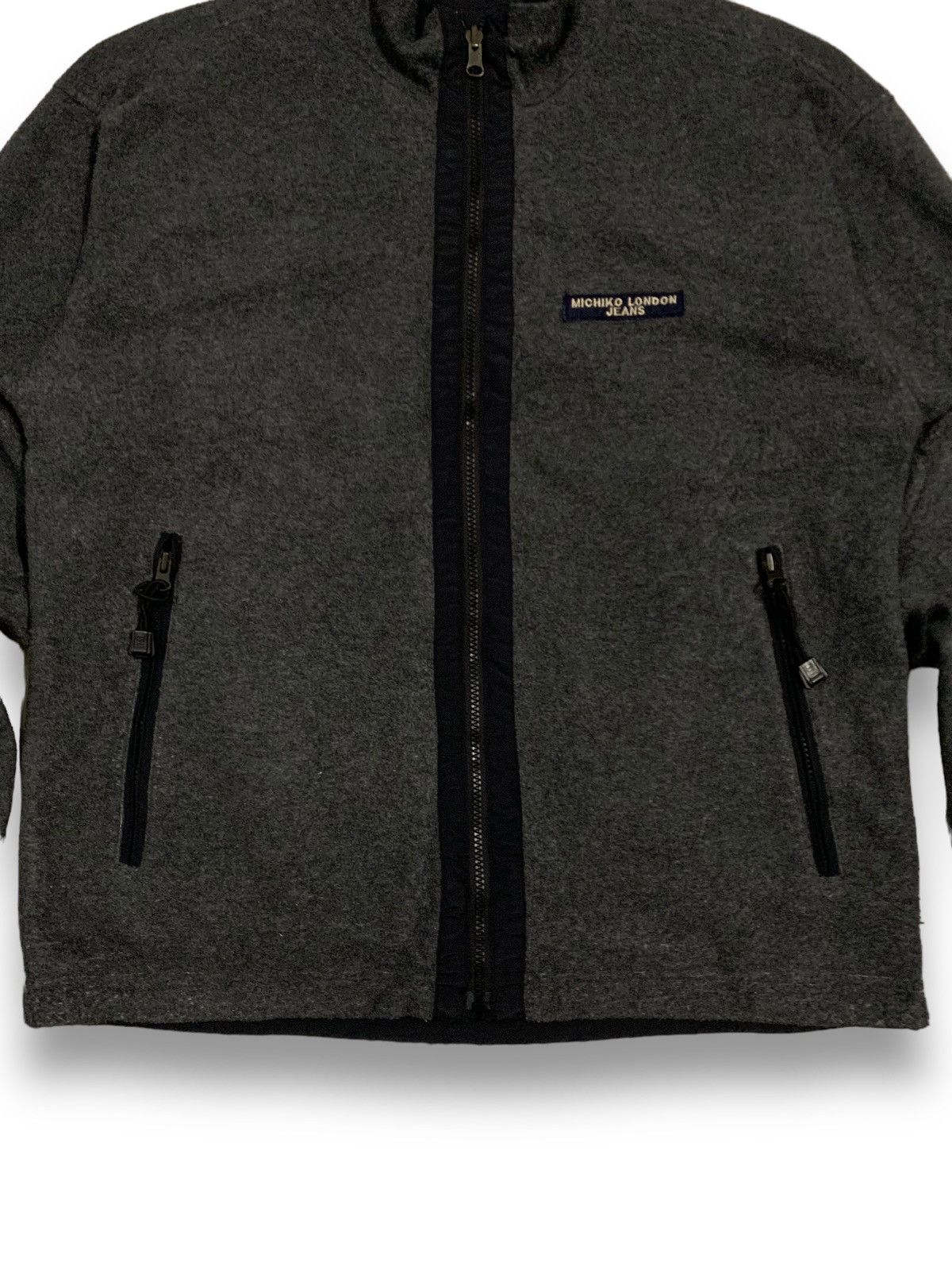 Michiko Koshino London Vintage Michiko London Jeans Reversible Fleece Core Jacket Size US L / EU 52-54 / 3 - 18 Thumbnail