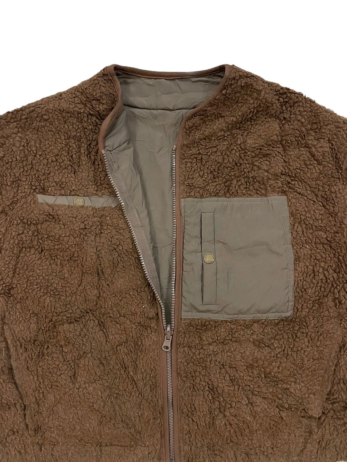 Ciaopanic Vintage Ciaopanic Reversible Fleece Cropped Jacket Size US S / EU 44-46 / 1 - 7 Thumbnail