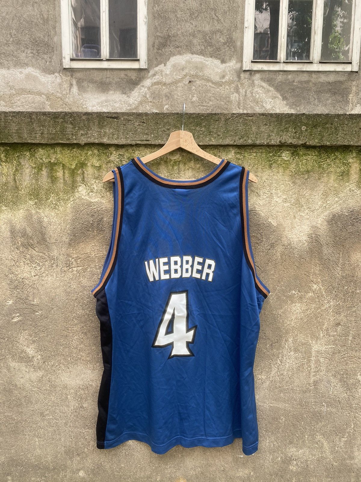 Champion × NBA × Vintage Vintage Champion Wizards 4 Webber NBA Jersey Size US L / EU 52-54 / 3 - 2 Thumbnail