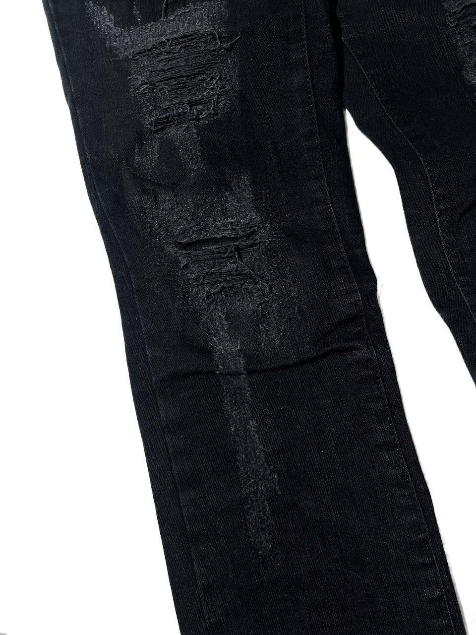 Roberto Cavalli Roberto Cavalli Vintage Scab Repair Distressed Skinny Jeans Size US 27 - 4 Thumbnail