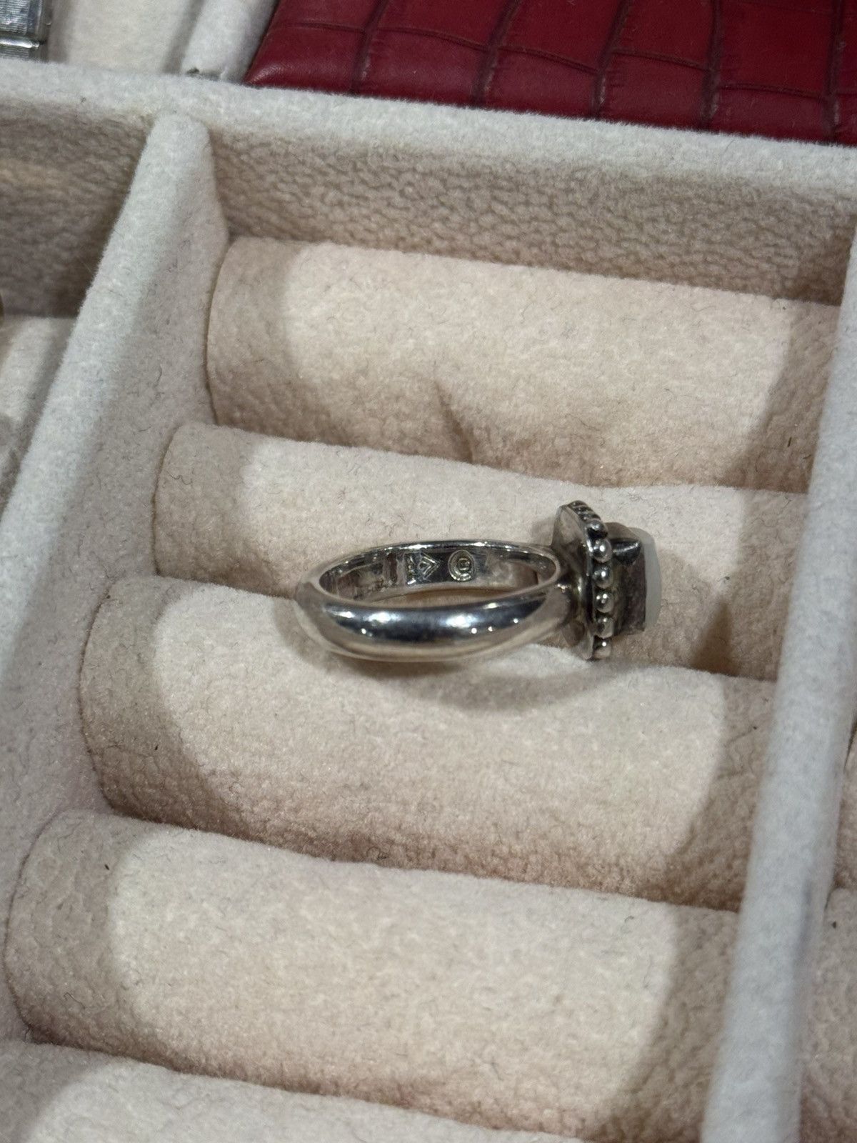 Sterling Silver Silpada Sterling Silver Square Frame Ring – Vintage 925 Size ONE SIZE - 6 Thumbnail