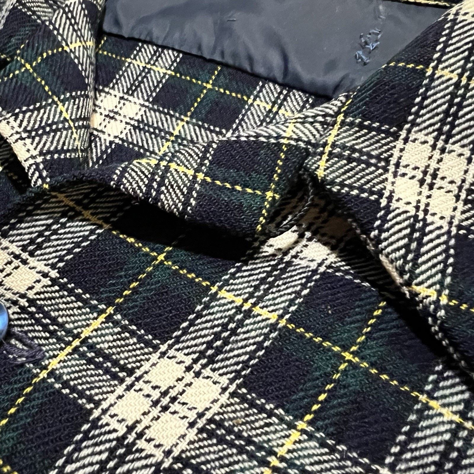 Other VTG 60s Tartan Blackwatch Plaid Loop Collar Flannel Shirt Size US L / EU 52-54 / 3 - 4 Thumbnail