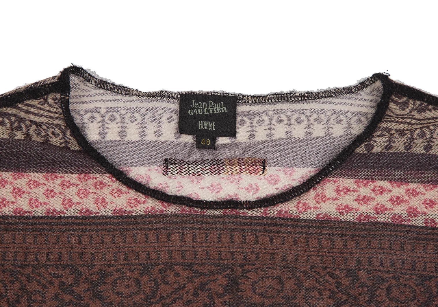 Jean Paul Gaultier Pattern Print Power Net T-Shirt, Multi Color, Size 48 Size US M / EU 48-50 / 2 - 3 Thumbnail
