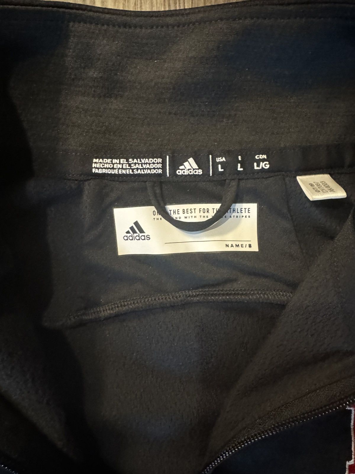 Adidas Rutgers Recreation Quarter Zip Pullover - Red/Black - Size L Size US L / EU 52-54 / 3 - 4 Thumbnail