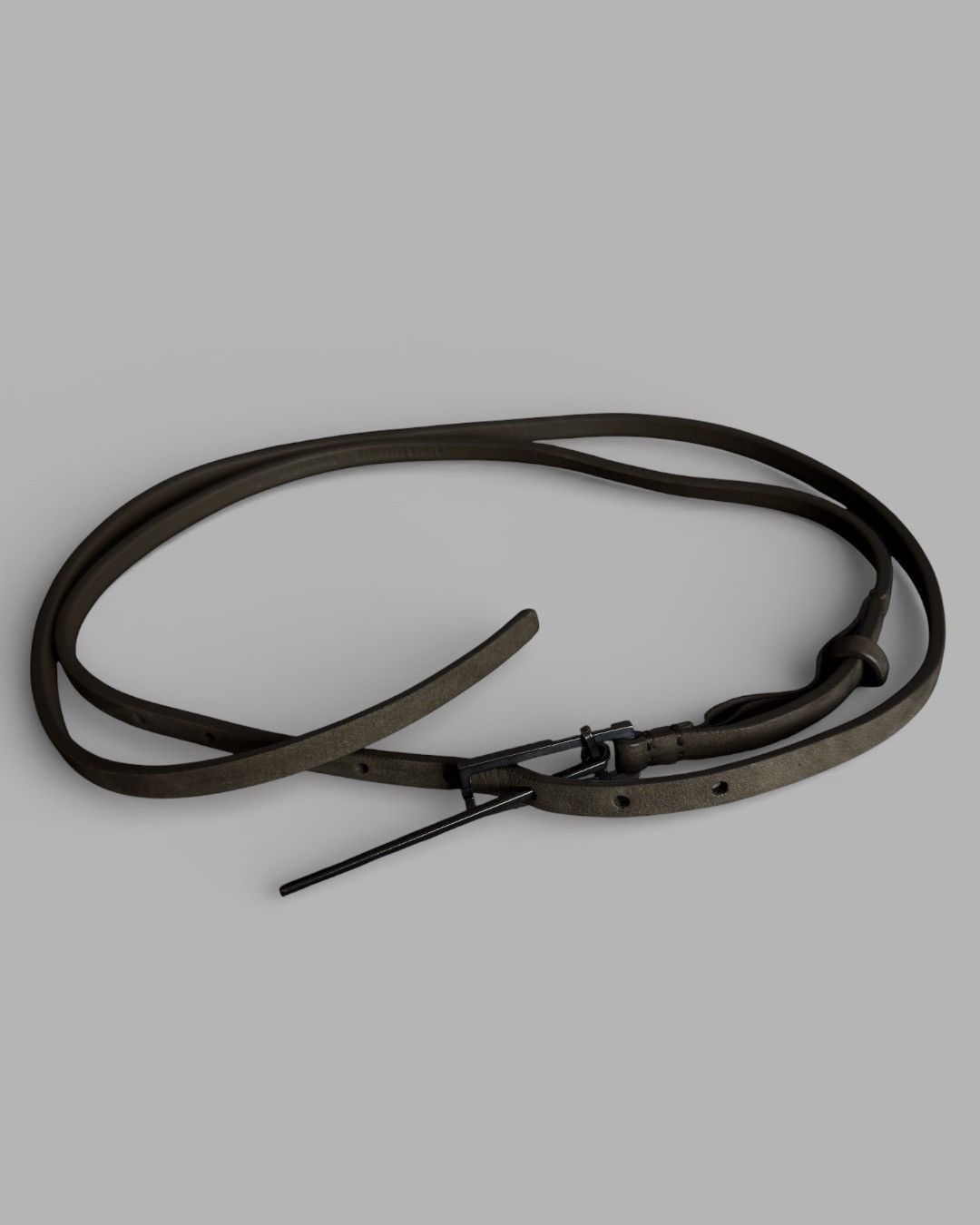 Haider Ackermann Haider Ackermann Double Wrap Thin Designer Leather Belt Size ONE SIZE - 13 Thumbnail