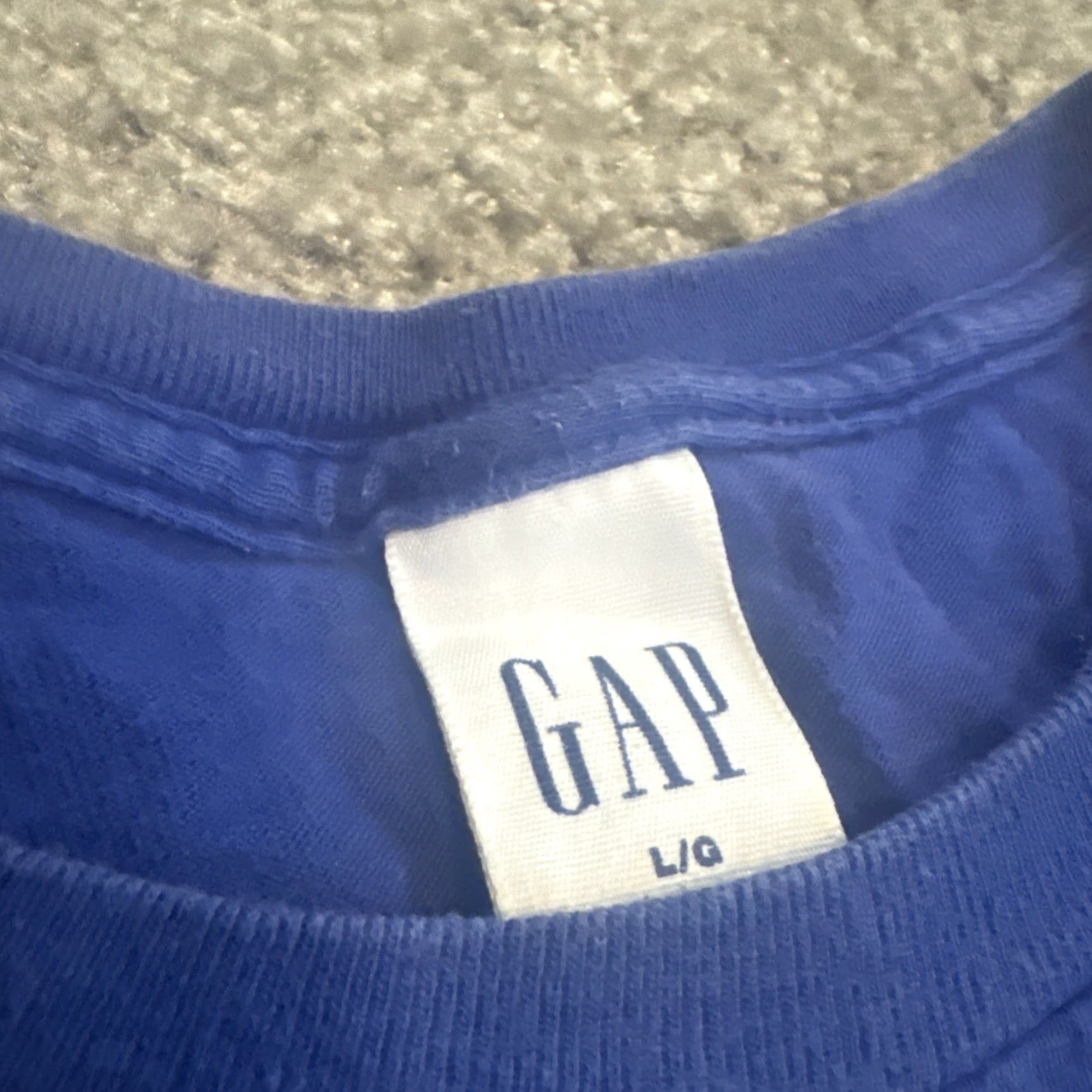 Gap VINTAGE 90s The GAP Snowboard Graphic Surf Skate Cyber Blue T-Shirt Large Size US L / EU 52-54 / 3 - 4 Thumbnail