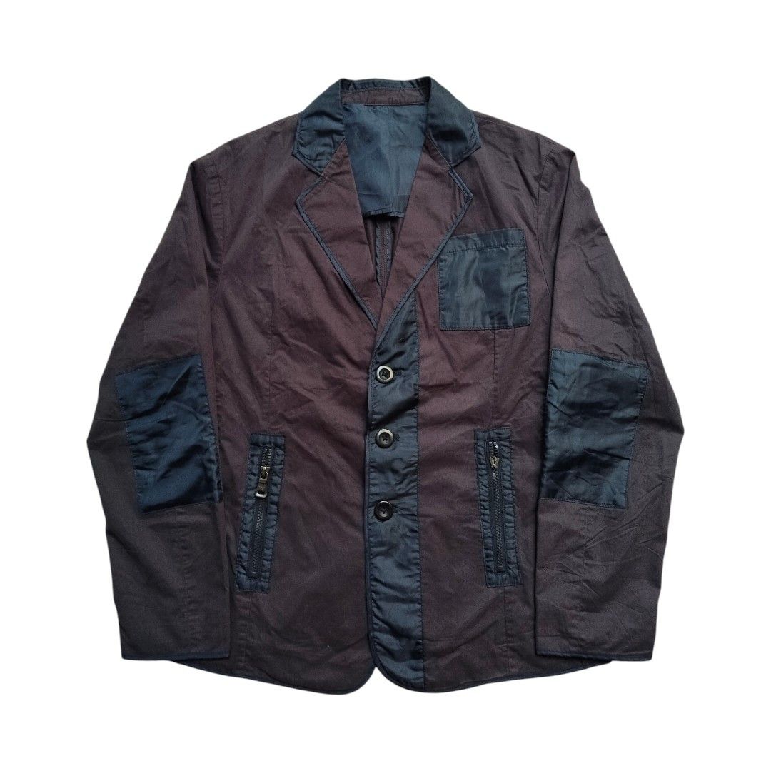 Giorgio Armani Giorgio Armani le collezioni mix nylon blazer jackets Size US M / EU 48-50 / 2 - 1 Thumbnail