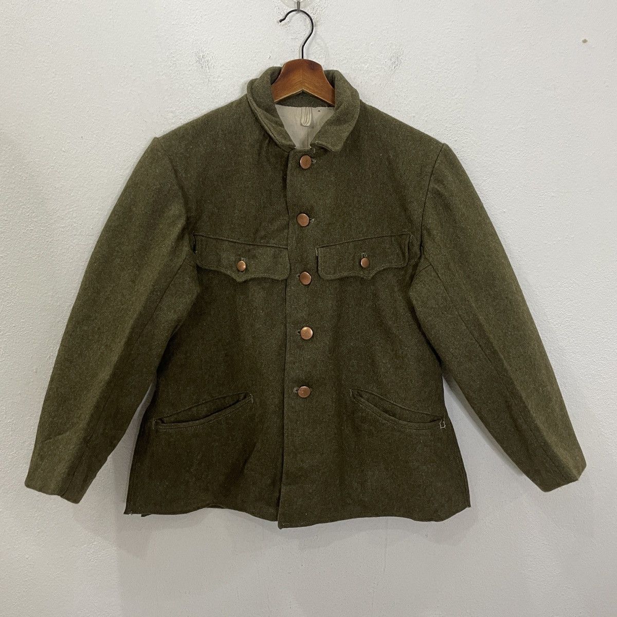 Vintage Vintage Military Wool Jacket Size L / US 10 / IT 46 - 1 Thumbnail