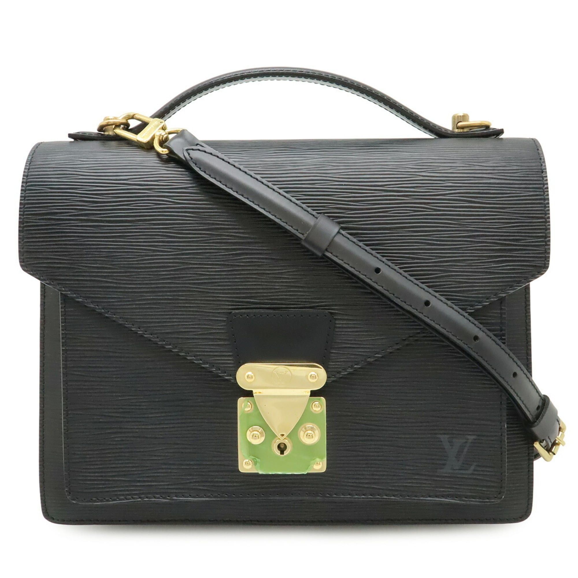 Louis Vuitton Louis Vuitton Epi Monceau Handbag, Second Bag, Shoulder Noir Black M52122 Size ONE SIZE - 1 Thumbnail