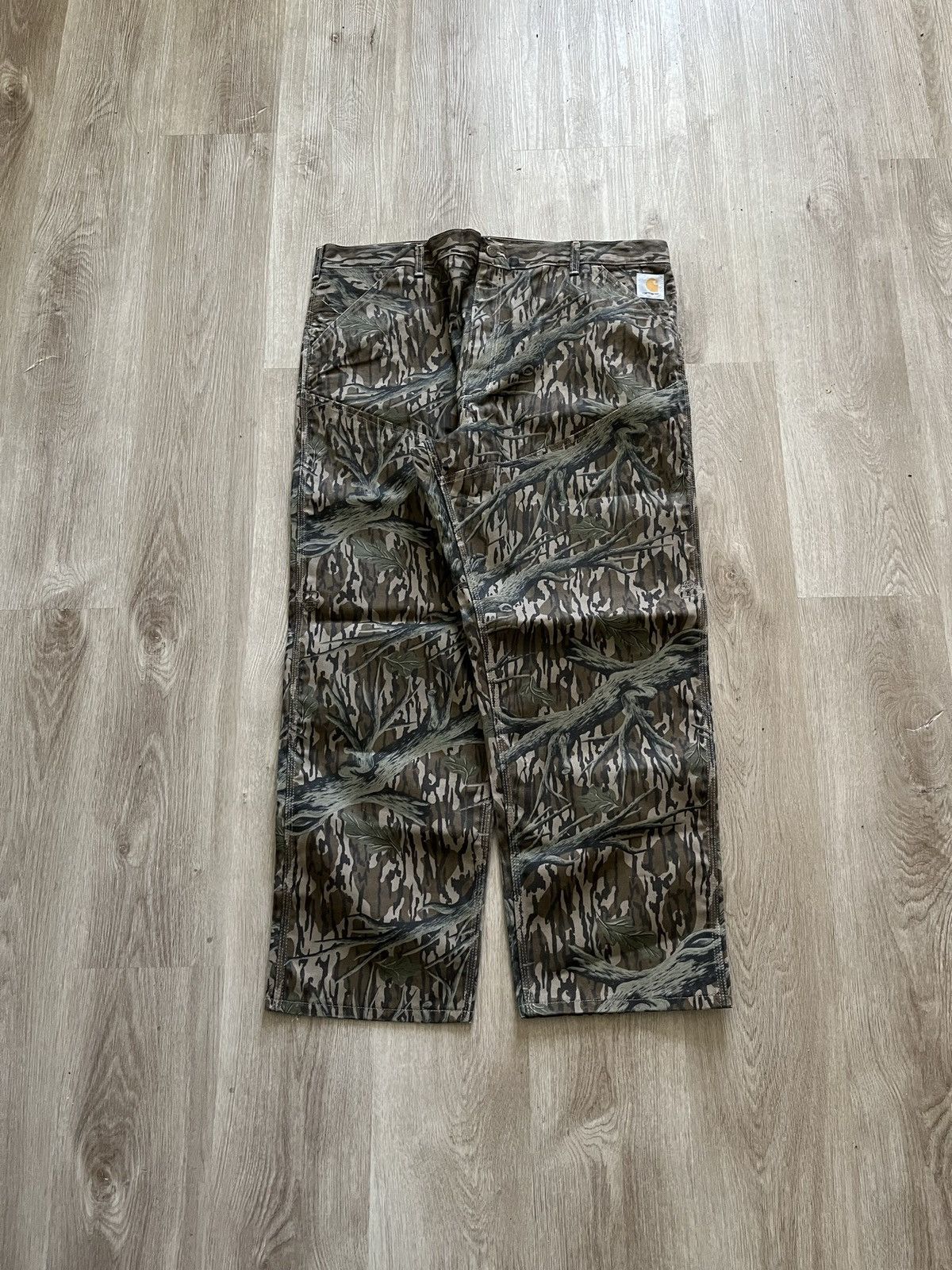 Carhartt Vintage 1993 Carharrt Camo Dungaree Pants Size US 40 / EU 56 - 1 Thumbnail