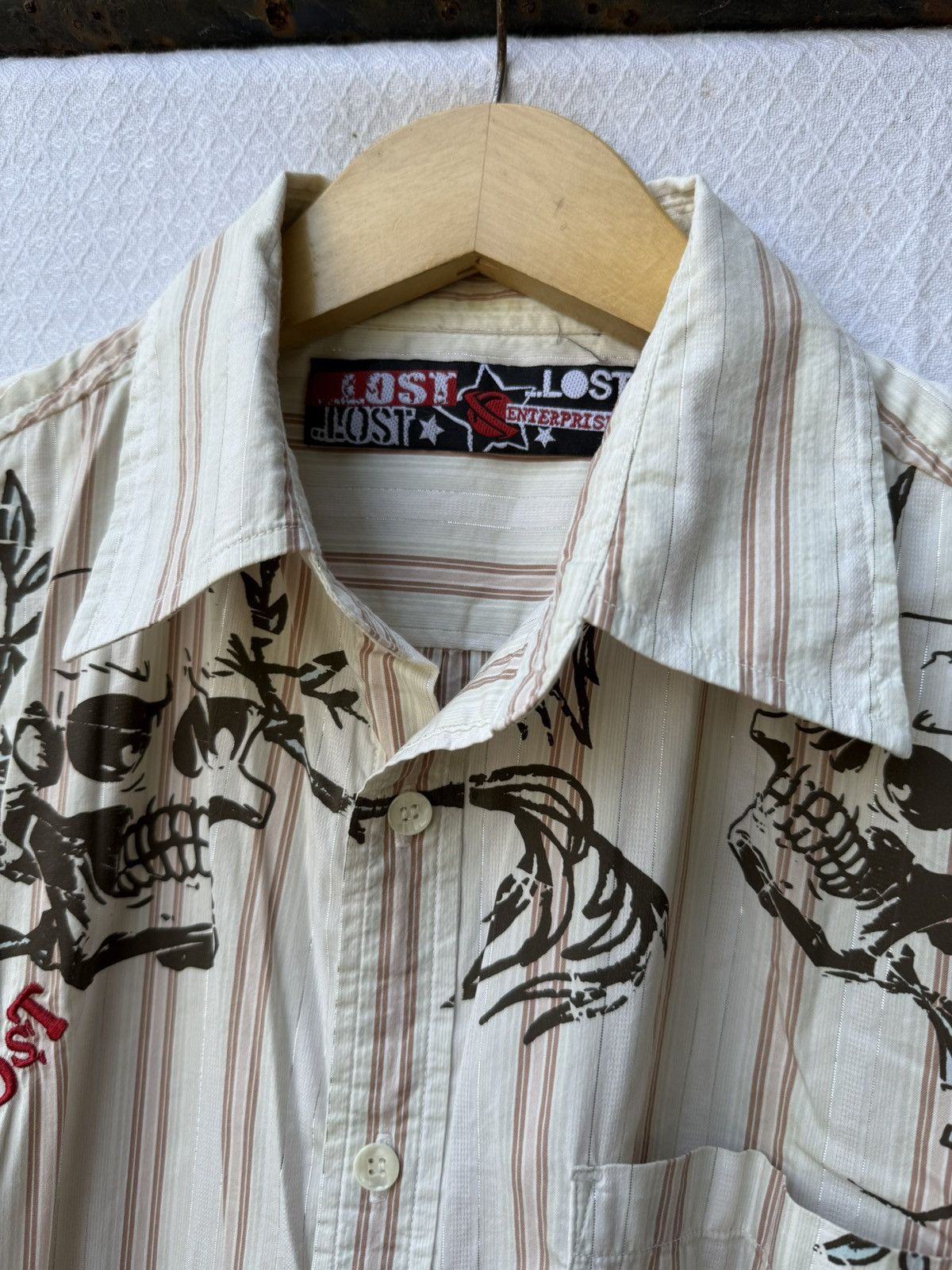 Hysteric Glamour Lost Enterprises Skull Button Shirt Size US L / EU 52-54 / 3 - 8 Thumbnail