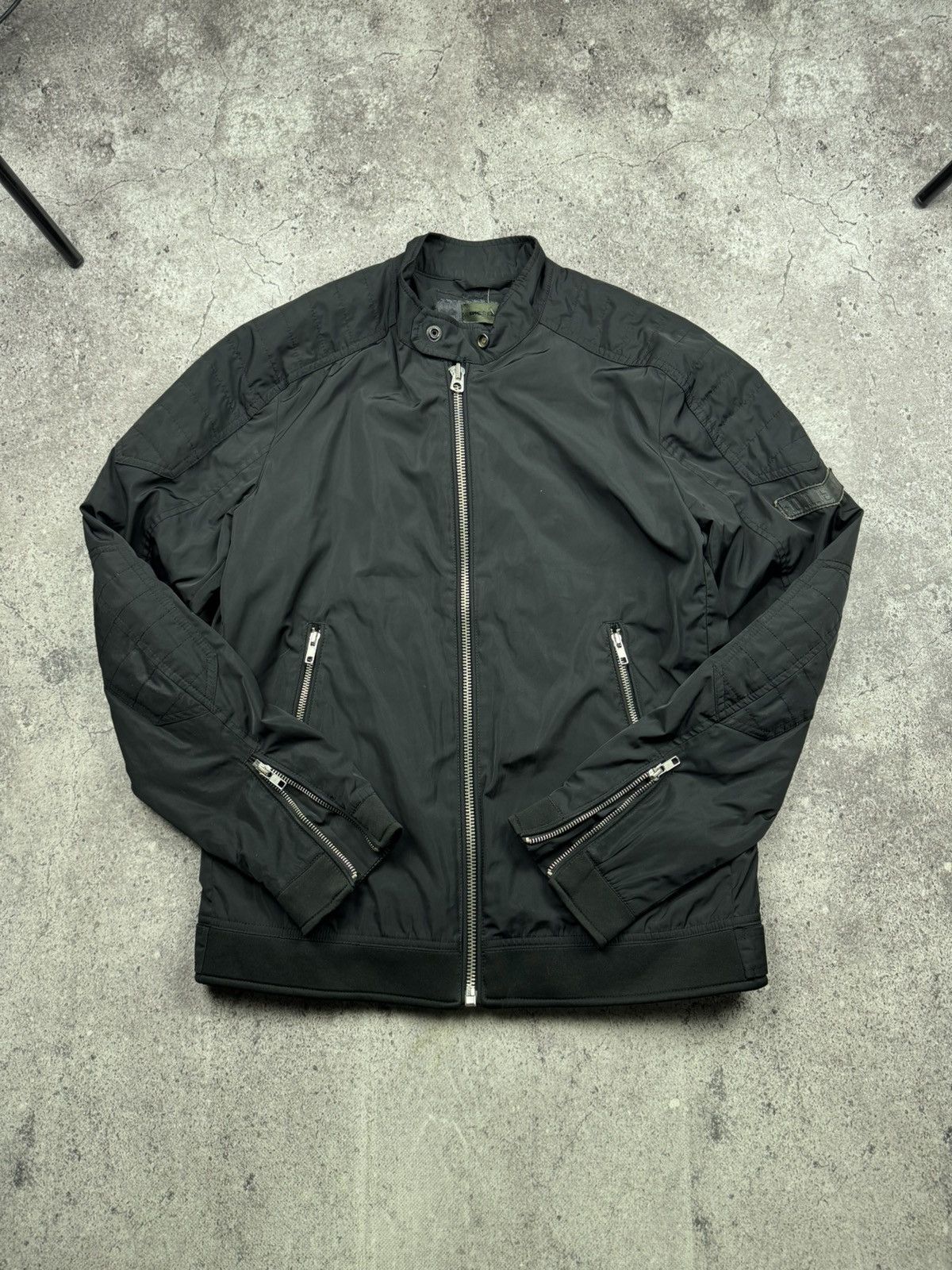 Diesel 🔥Avant Garde Rick Owen’s style ! Diesel Biker Bomber Jacket🔥 Size US M / EU 48-50 / 2 - 5 Thumbnail