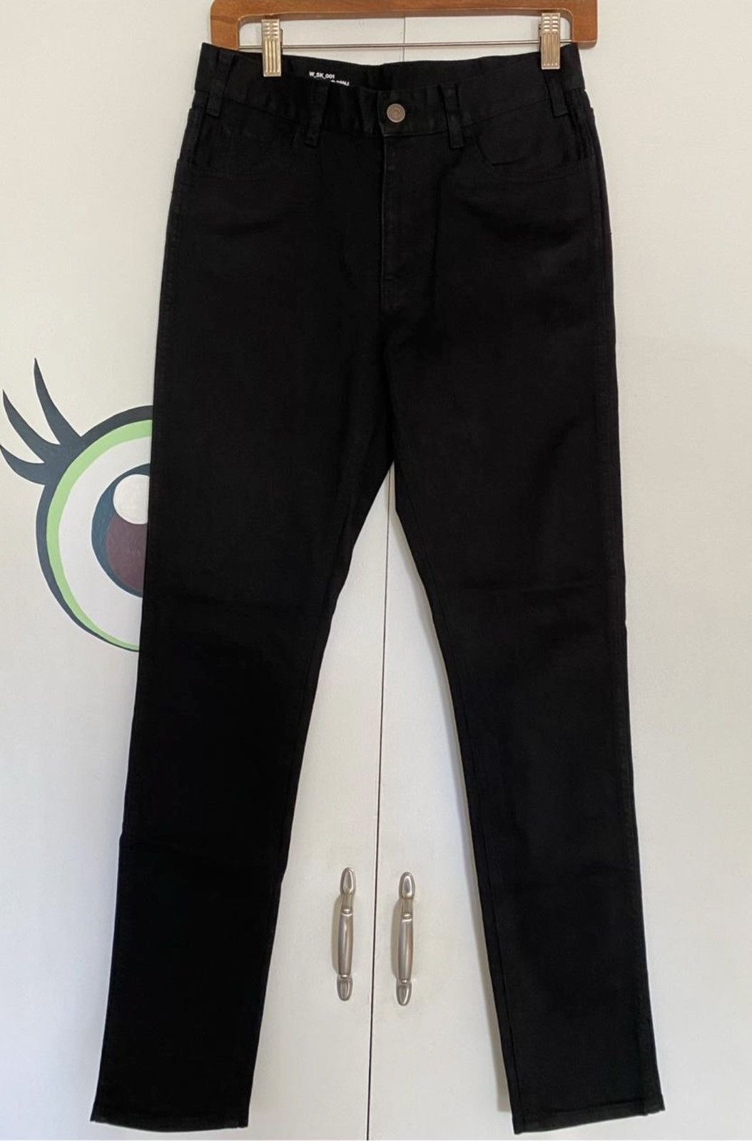Celine Celine Pure Black Skinny Denim Size US 29 - 1 Thumbnail