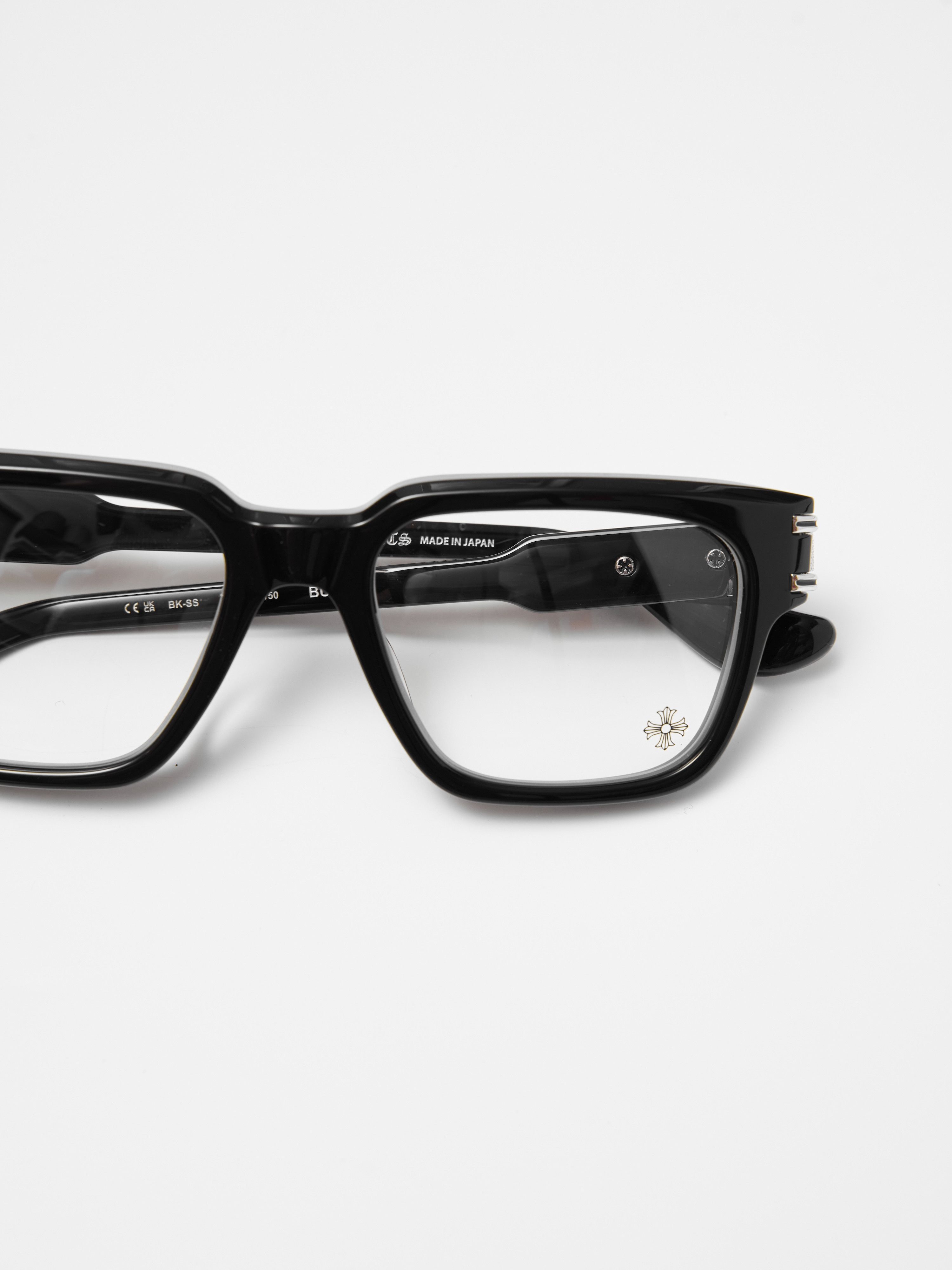 Chrome Hearts CHROME HEARTS BULGE BLACK SHINY SILVER GLASSES Size ONE SIZE - 3 Thumbnail