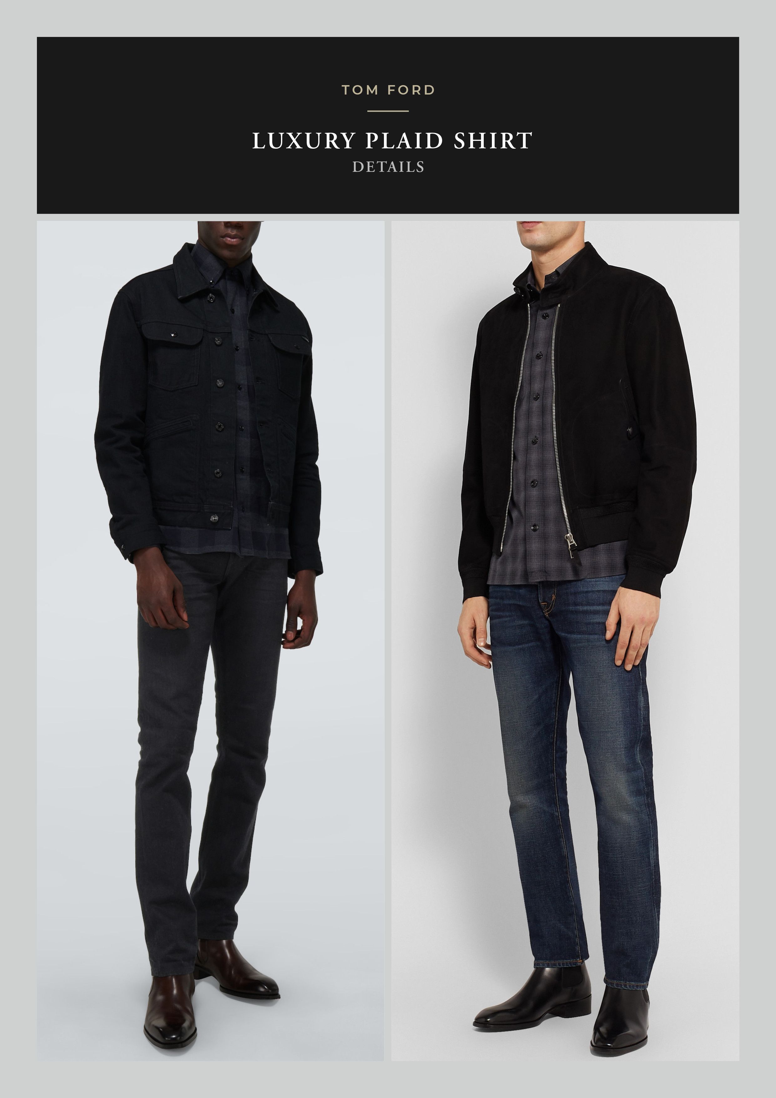 Tom Ford Ultimate $800 TOM FORD Plaid Shirt, Great Fit and Details Size US M / EU 48-50 / 2 - 3 Thumbnail