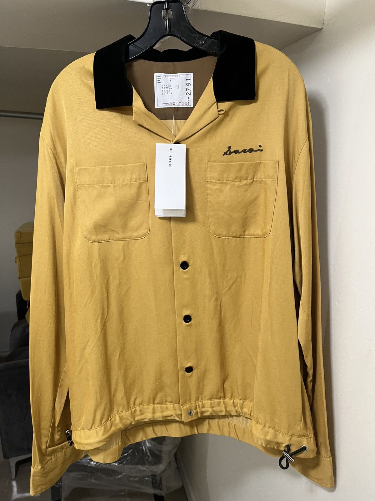 Sacai Sacai Cotton Twill Button Up Bowling Shirt. Sz 4 Size US XL / EU 56 / 4 - 5 Thumbnail