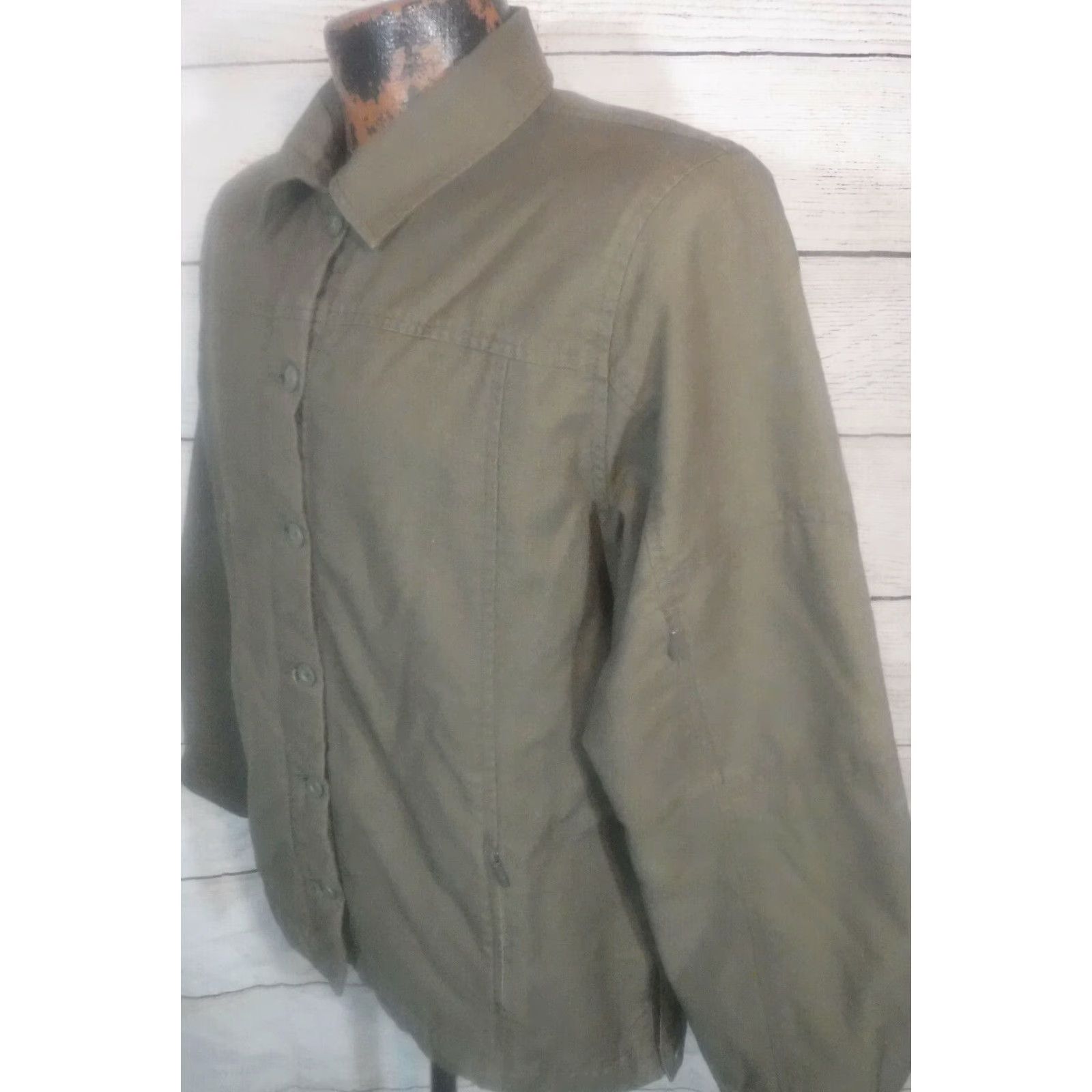 Royal Robbins VINTAGE Royal Robbins 68149 Brown Cotton Fleece Lined Full Zip Outdoor Field Jacket M Womens Size M / US 6-8 / IT 42-44 - 2 Thumbnail