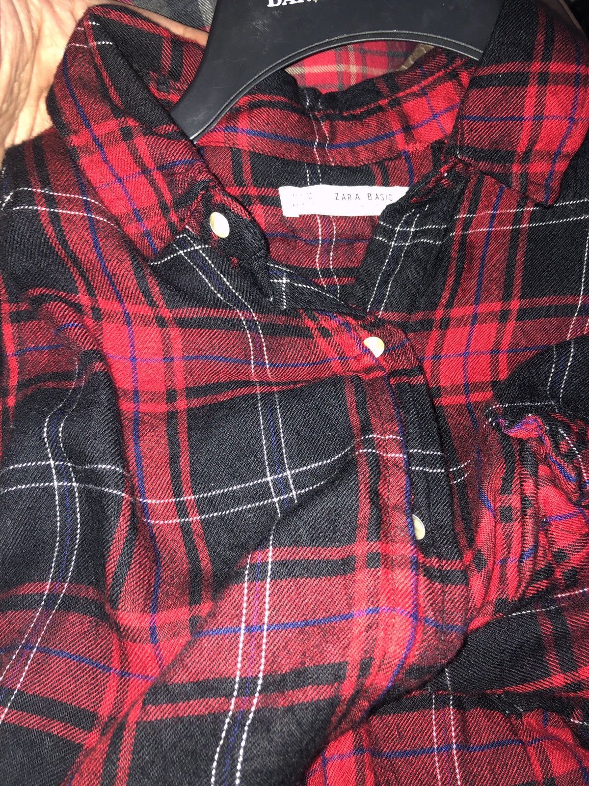 Vintage × Zara VINTAGE x ZARA BASIC x SHIRTS BLACK RED Size US M / EU 48-50 / 2 - 2 Thumbnail
