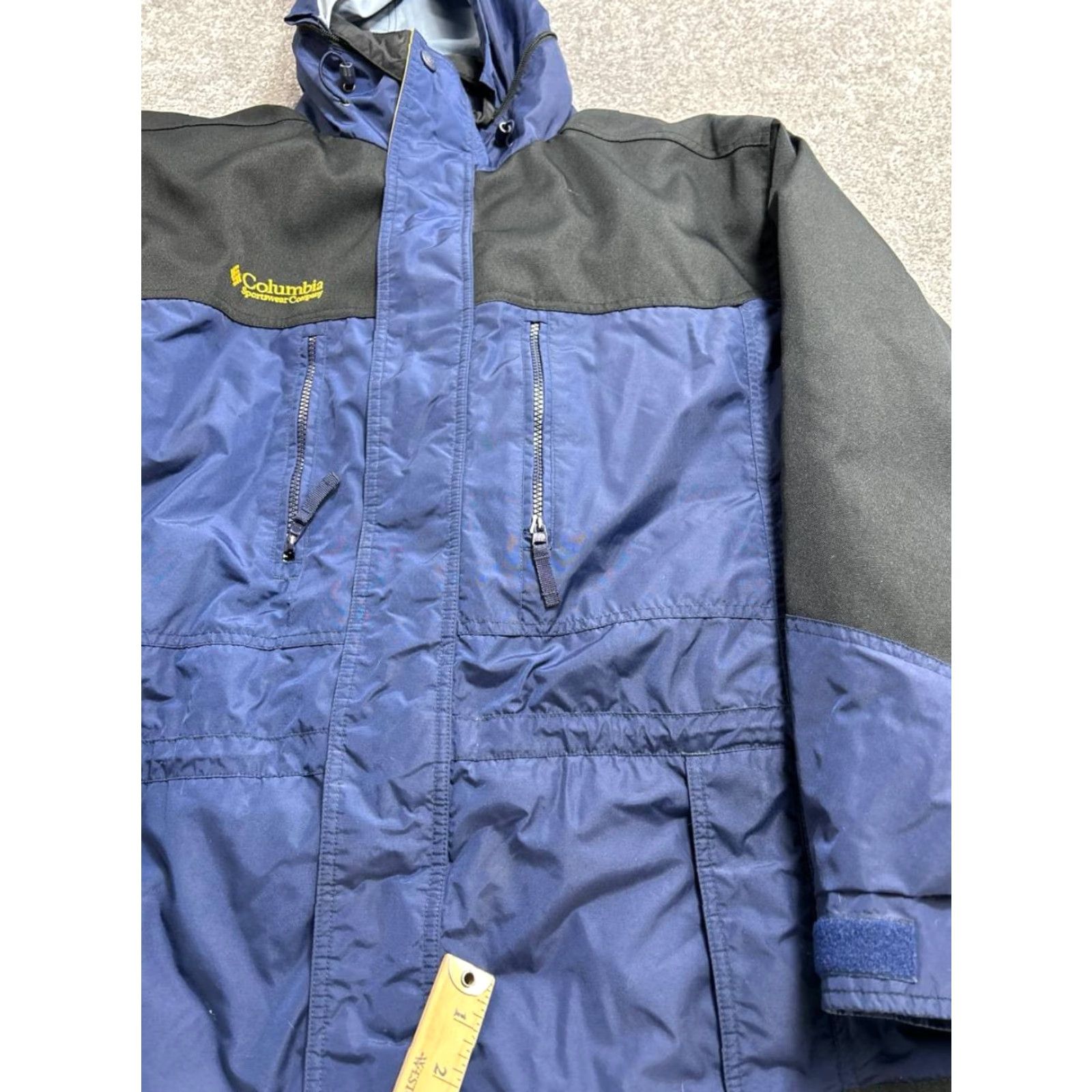 Vintage VTG Columbia Snow Jacket Mens Large Black Fleece Lined Insulated Hiking Jacket Size US L / EU 52-54 / 3 - 7 Thumbnail
