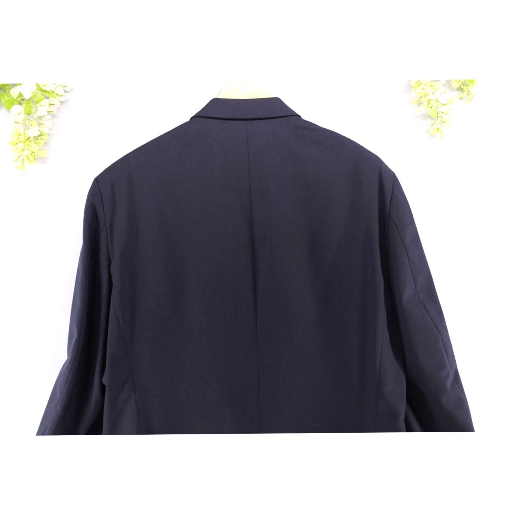 Oscar De La Renta VINTAGE Oscar de la Renta Men’s Blazer Navy Blue 44R Two Button Brass Button Wool Coat/Jacket Size 44R - 4 Thumbnail