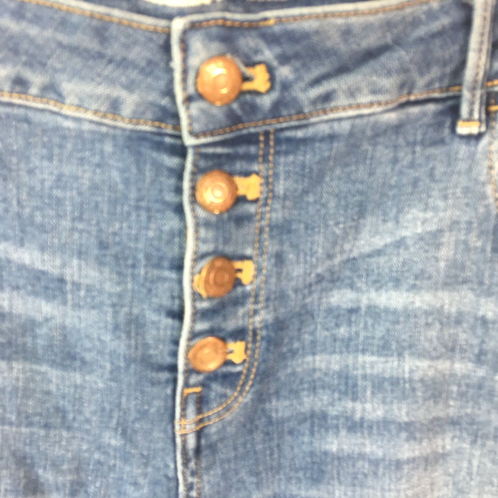 Old Navy Old Navy Rockstar Womens Skinny Mid Rise Blue Denim Jeans Size 16 38X29 Size 38" / US 16 / IT 52 - 6 Thumbnail