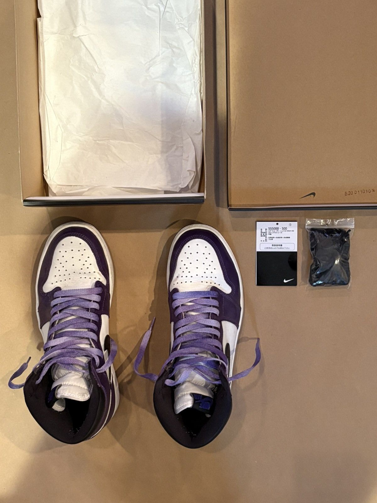 Jordan Brand Air Jordan 1 Retro High OG Court Purple Size US 9 / EU 42 - 2 Thumbnail