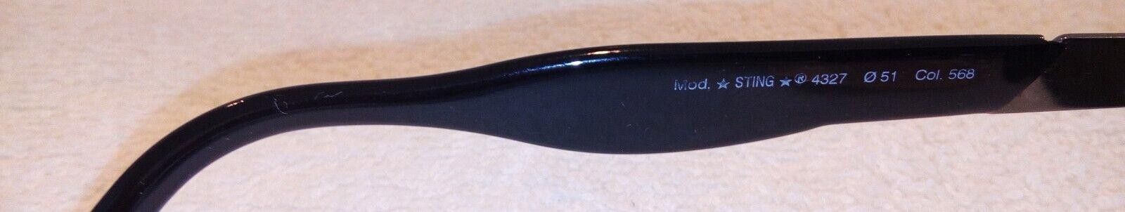 Designer STING Vintage Sunglasses Black Frame Retro Size ONE SIZE - 3 Thumbnail