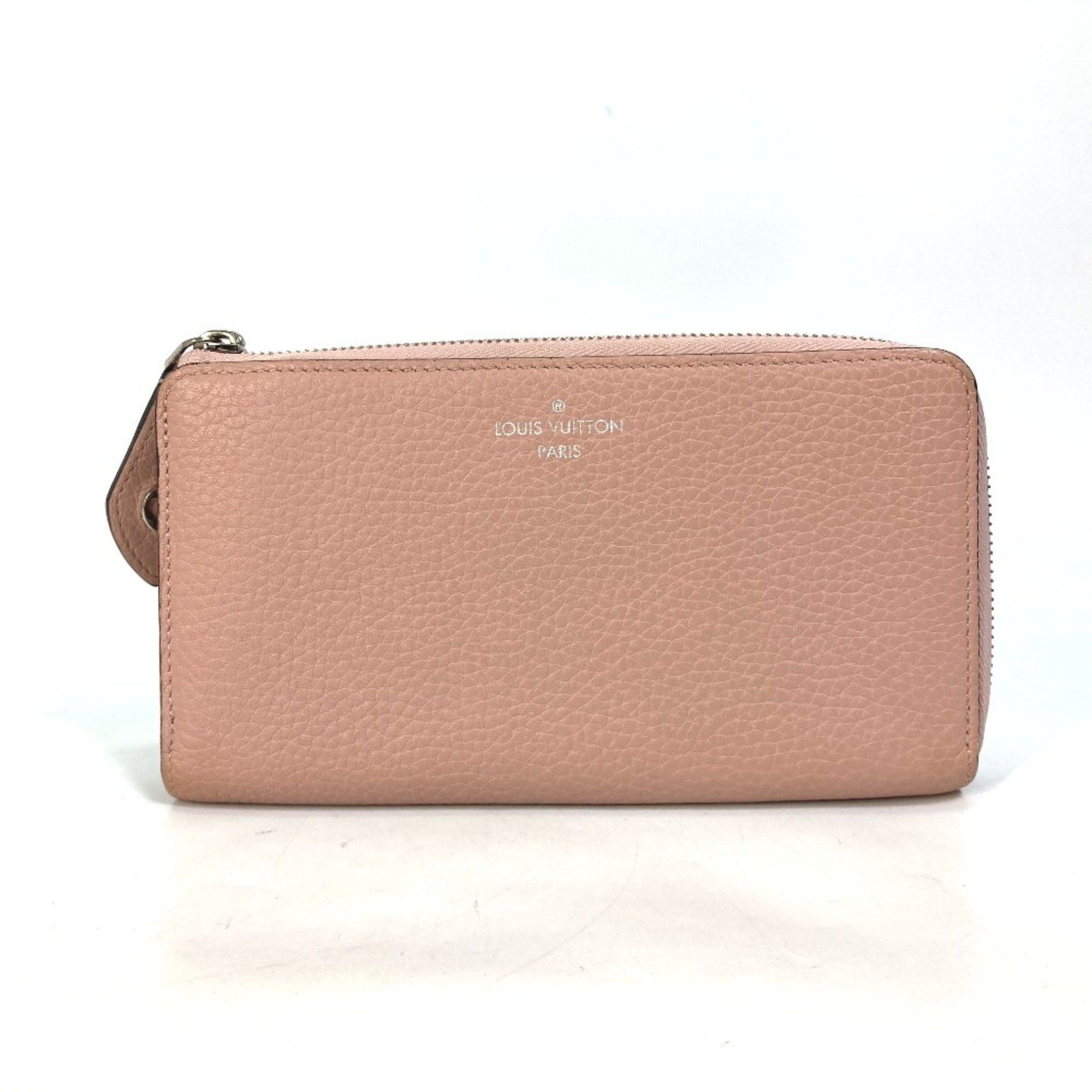 LOUIS VUITTON M63103 Portefeuille Comete L-shaped zipper long wallet in Taurillon leather women's pink