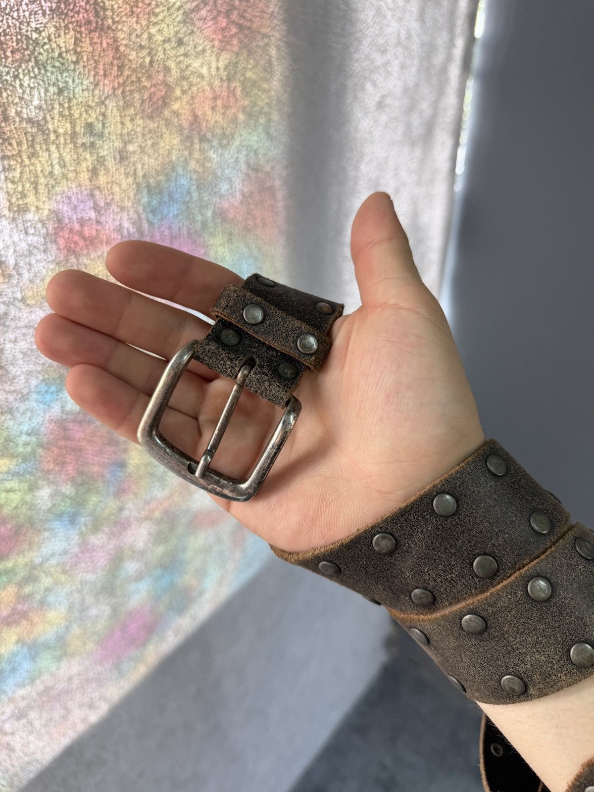 KMRii 00’s NUMBER NINE STYLE STUDDED PUNK STAR Y2K BELT VINTAGE Size ONE SIZE - 3 Thumbnail