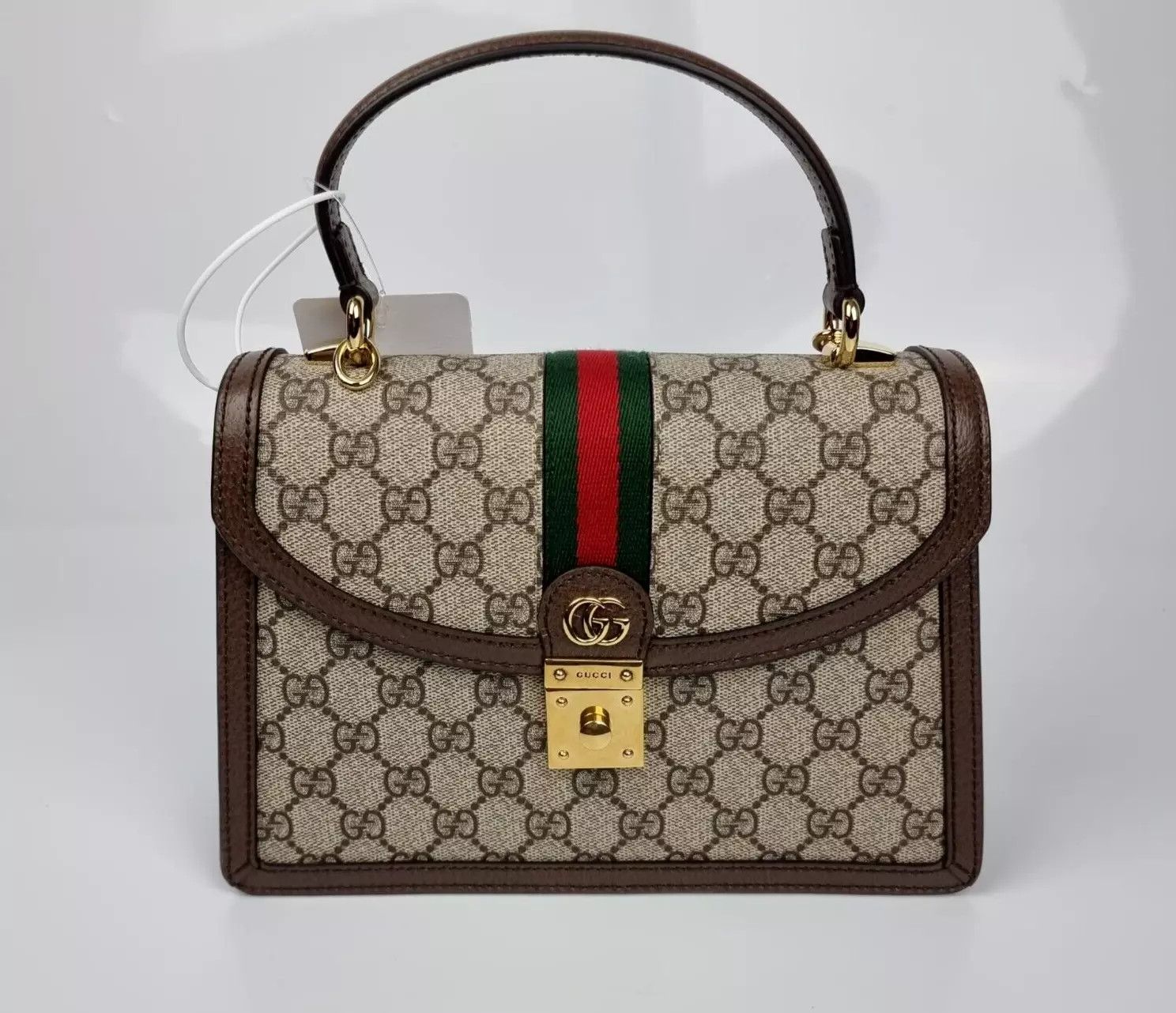 Gucci GUCCI Medium Ophidia GG Ebony Top Handle Bag New Size ONE SIZE - 1 Thumbnail