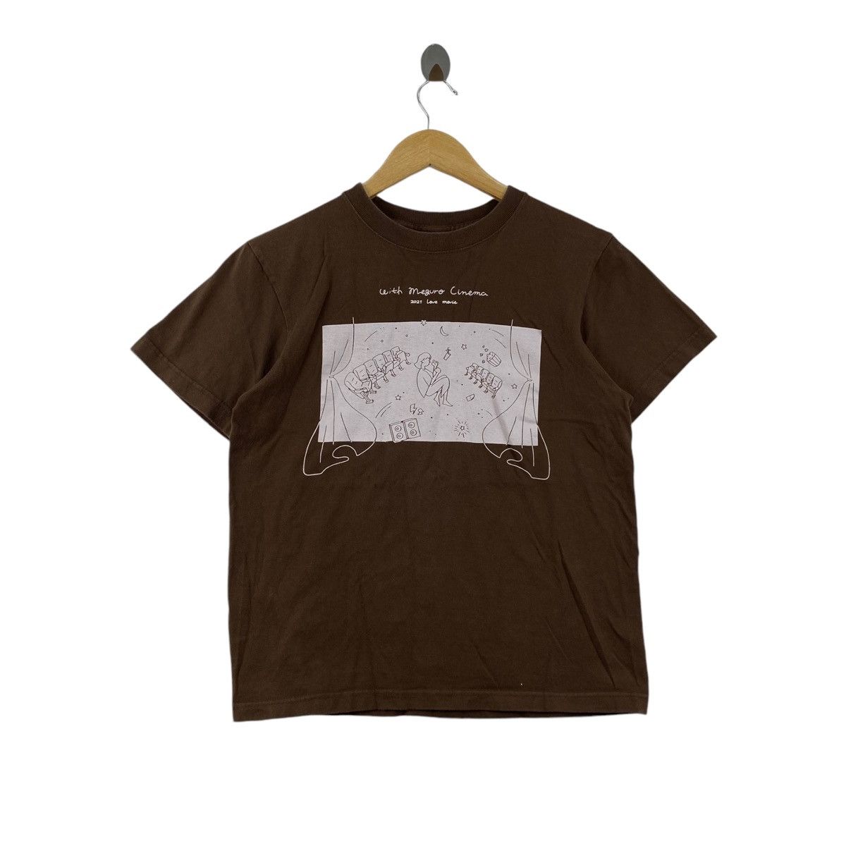 Other WITH MEGURO CINEMA 2021 Love Movie Illustration Design Size US S / EU 44-46 / 1 - 1 Thumbnail