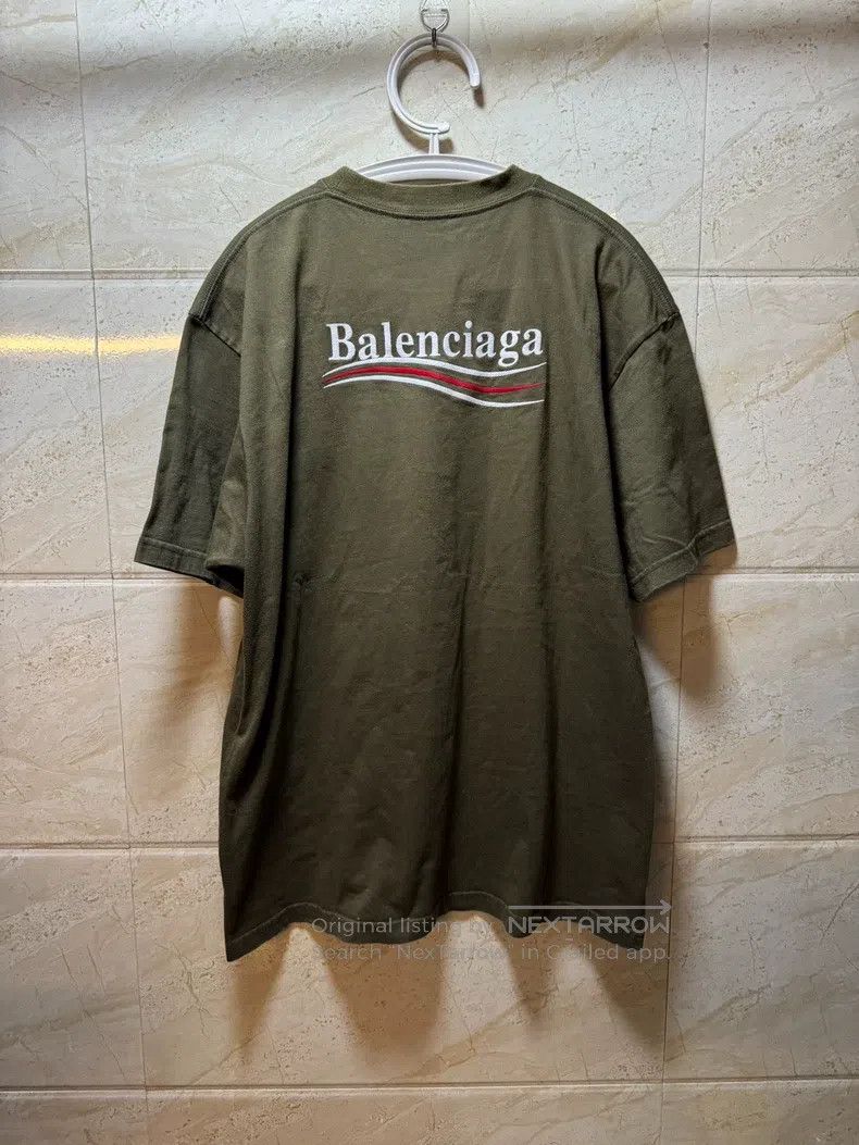 Balenciaga Balenciaga Embroidered Coke Round Neck Loose Short Sleeve Size US S / EU 44-46 / 1 - 6 Thumbnail
