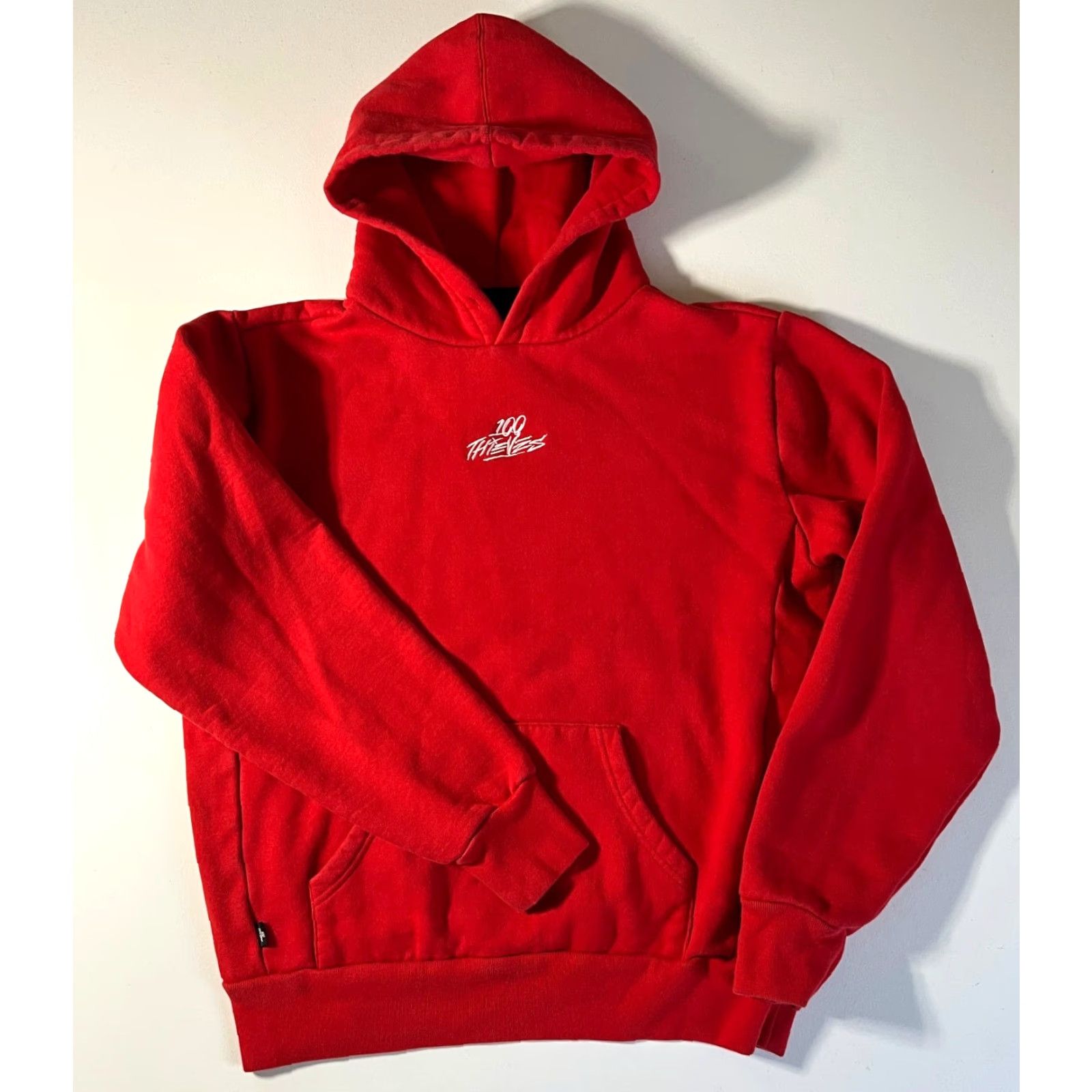100 Thieves 100 Thieves Hoodie Mens Classic Red Regular Size M Logo Hooded Streetwear, Pullover, Fleece Cotton, 90s/City Hip Hop Theme Size US M / EU 48-50 / 2 - 6 Thumbnail