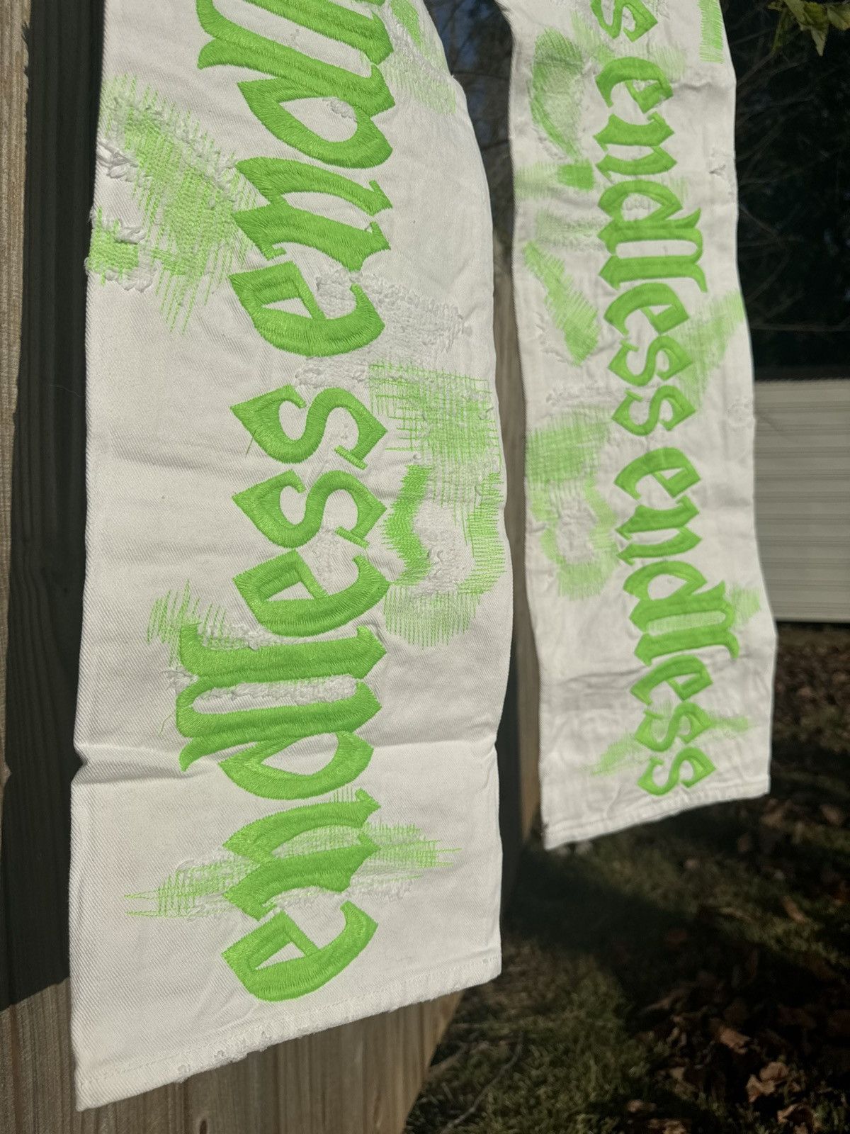 Endless NEW ENDLESS DENIM “Green on White” Size 34 Size US 34 / EU 50 - 5 Thumbnail