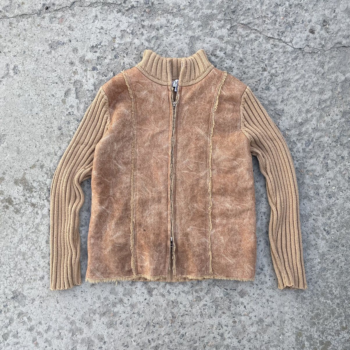 Japanese Brand × Vintage Vintage Japanese Style Knit Zip Sweater Wool Y2K Style USA Size XS / US 0-2 / IT 36-38 - 3 Thumbnail