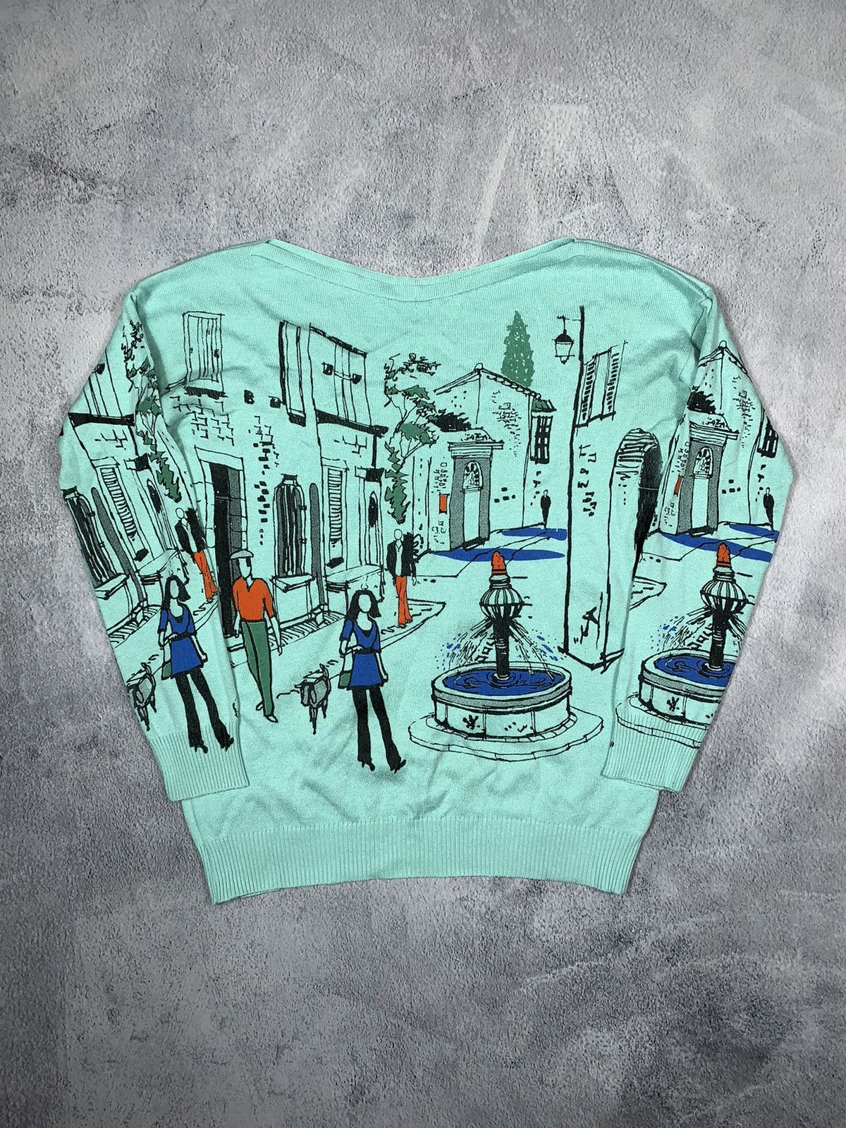 Other Vintage 90s Art sweater all over print Japanese size L Size L / US 10 / IT 46 - 1 Thumbnail